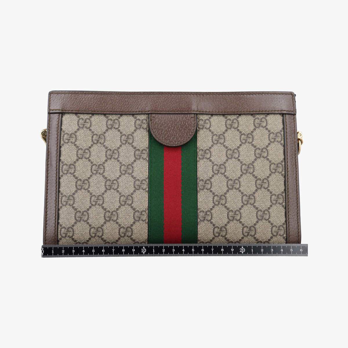 Pre-owned Gucci Ophidia Beige PVC coated canvas×leather 503877 shoulderbag | stylenewstar
