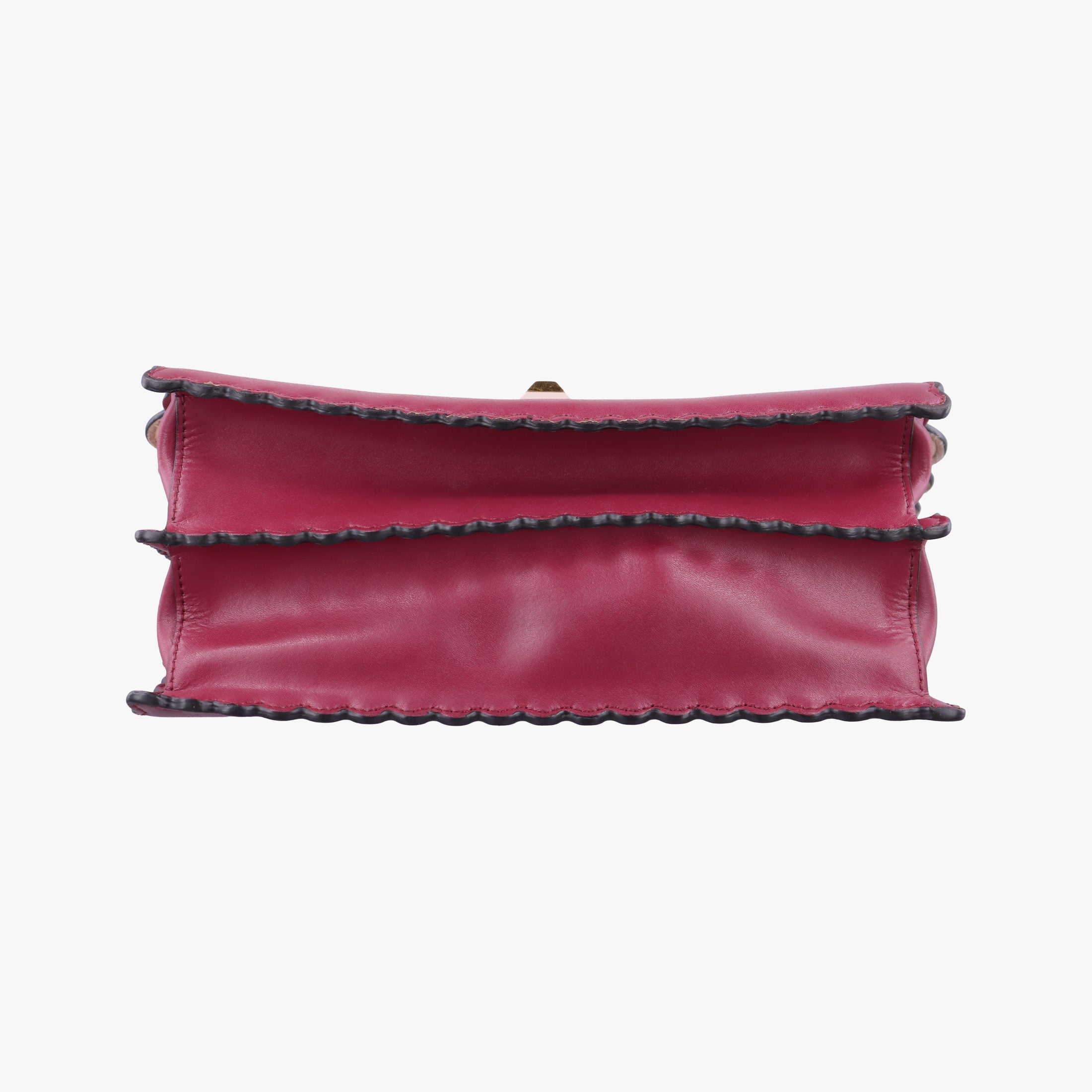 Secondhand Fendi Kan I Burgundy Leather 8BT283 shoulderbag | stylenewstar