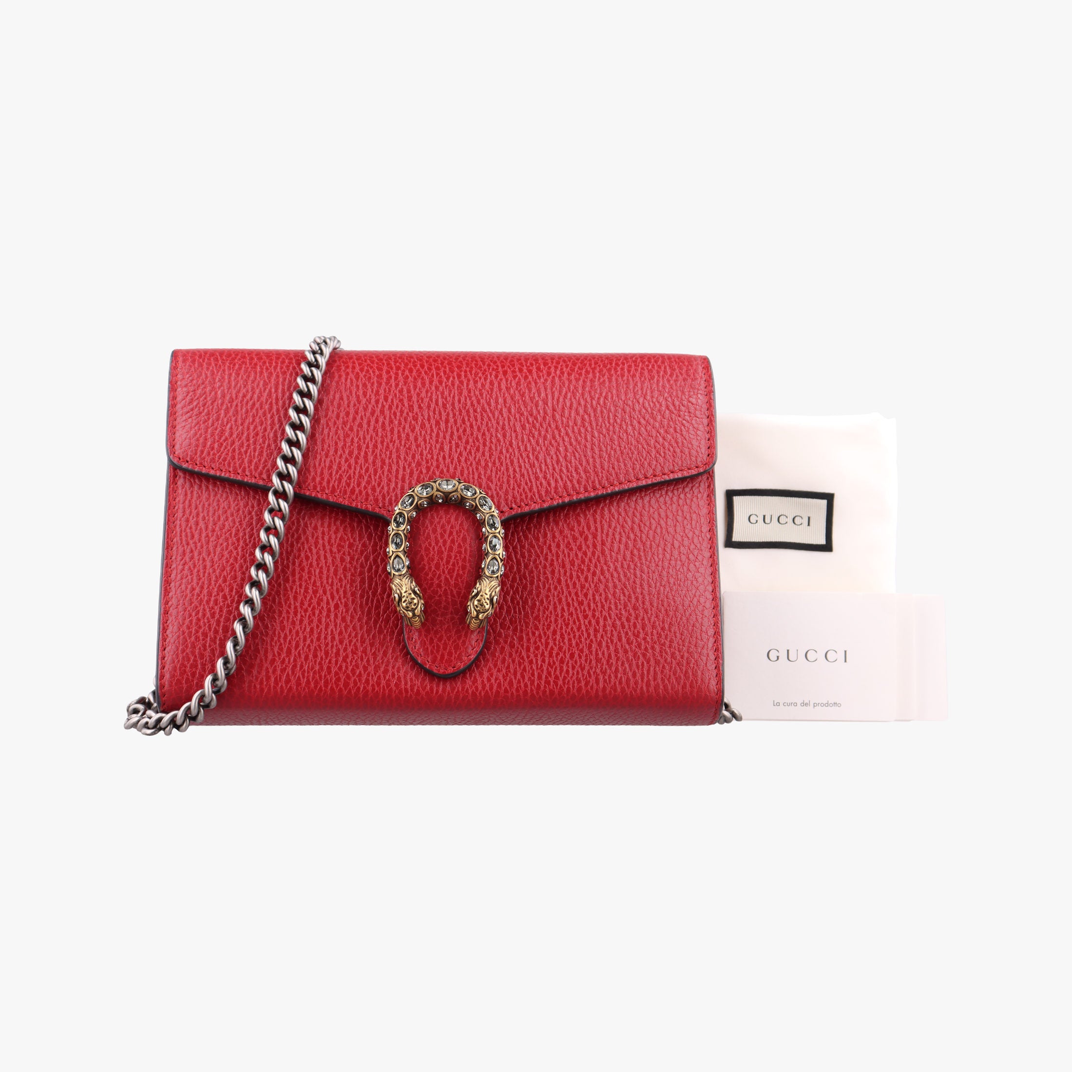 Secondhand Gucci Dionysus Red Leather 401231 shoulderbag | stylenewstar
