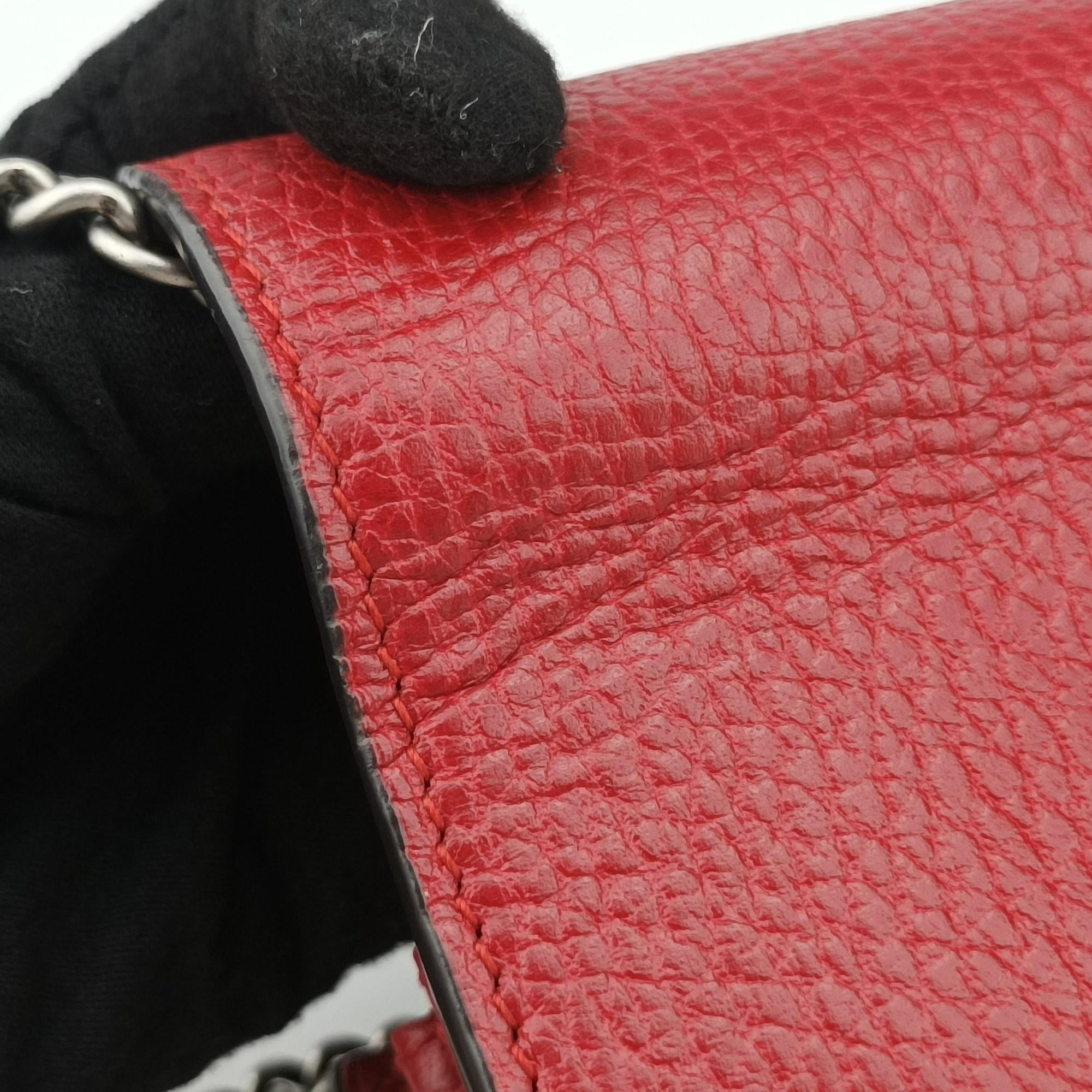 Secondhand Gucci Dionysus Red Leather 401231 shoulderbag | stylenewstar