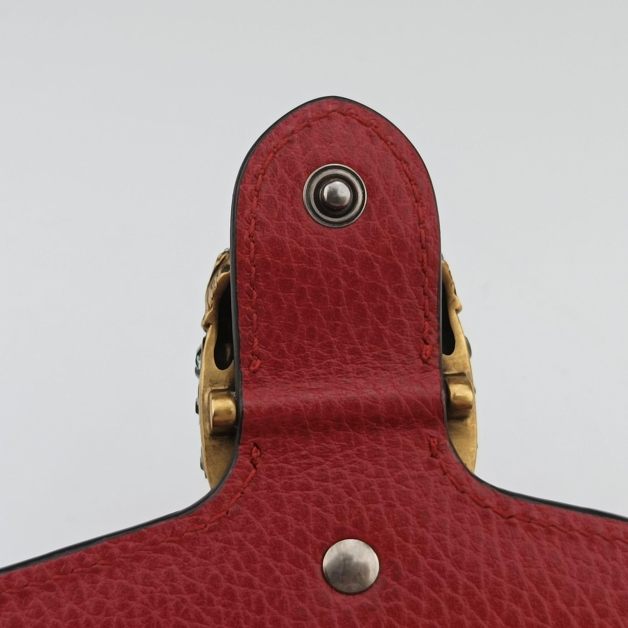 Secondhand Gucci Dionysus Red Leather 401231 shoulderbag | stylenewstar
