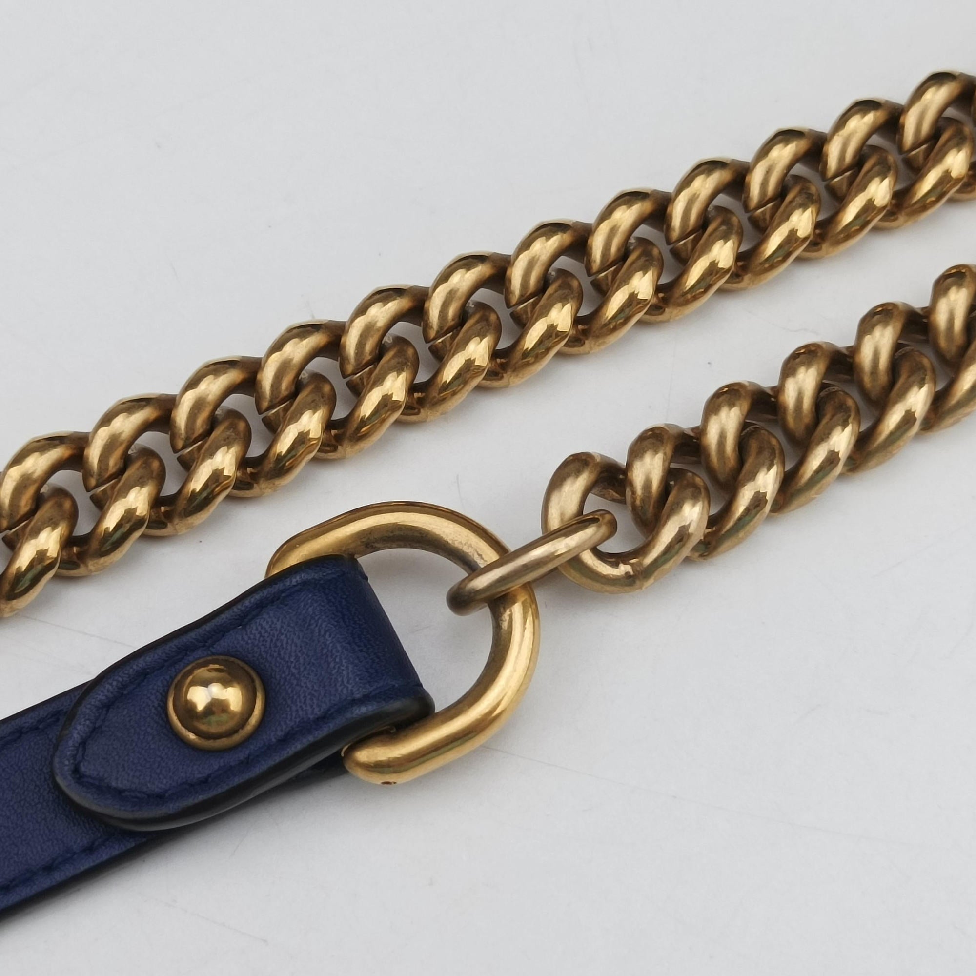 Pre-owned Gucci GG Marmont Navy×Multicolour velour 443497 shoulderbag | stylenewstar