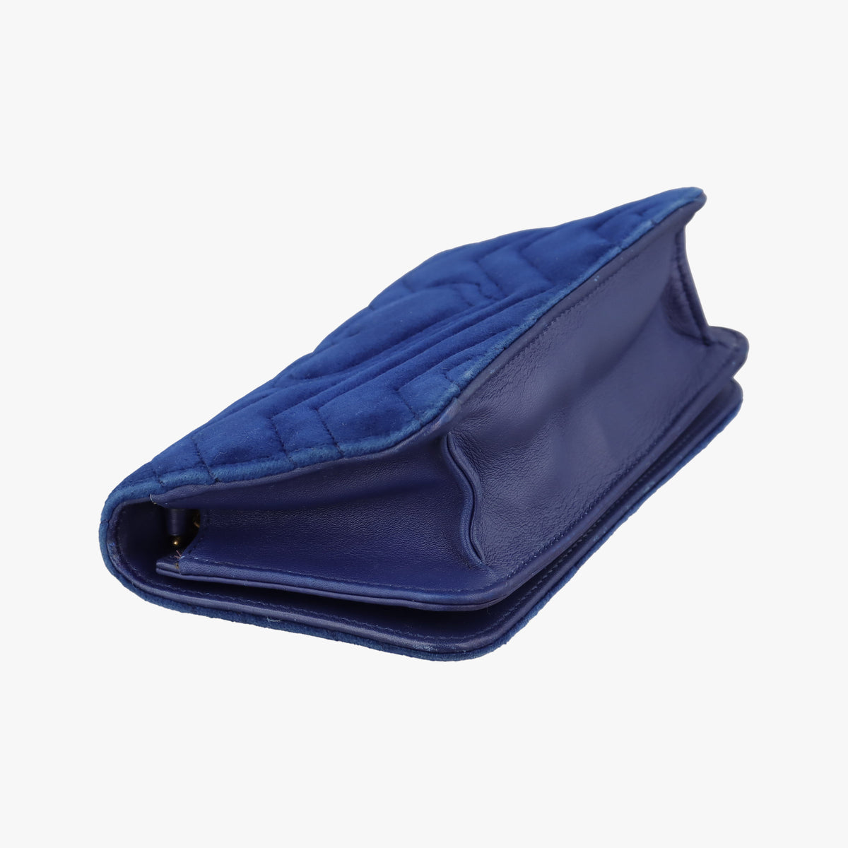 Pre-owned Gucci GG Marmont Blue velour 488426 shoulderbag | stylenewstar