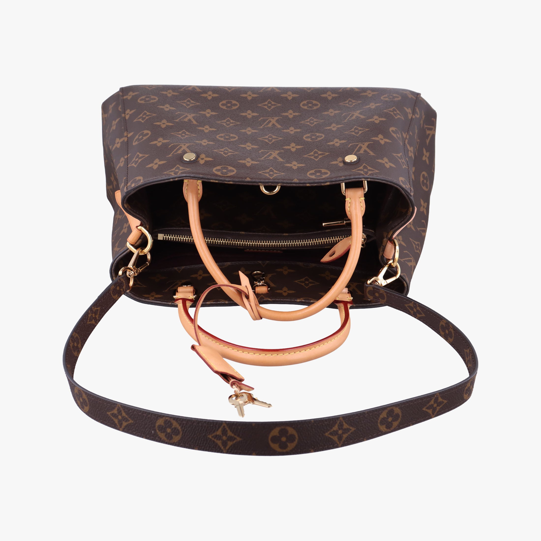 Pre-owned Louis Vuitton MONTAIGNE MM Brown Monogram Canvas M41056 shoulderbag | stylenewstar