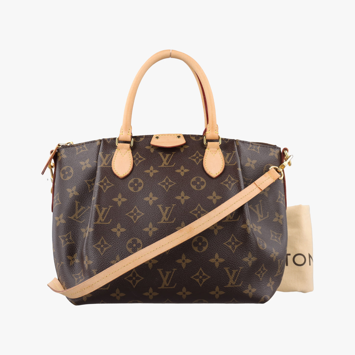 Pre-owned Louis Vuitton Turen PM brown Monogram Canvas M48813 shoulderbag | stylenewstar