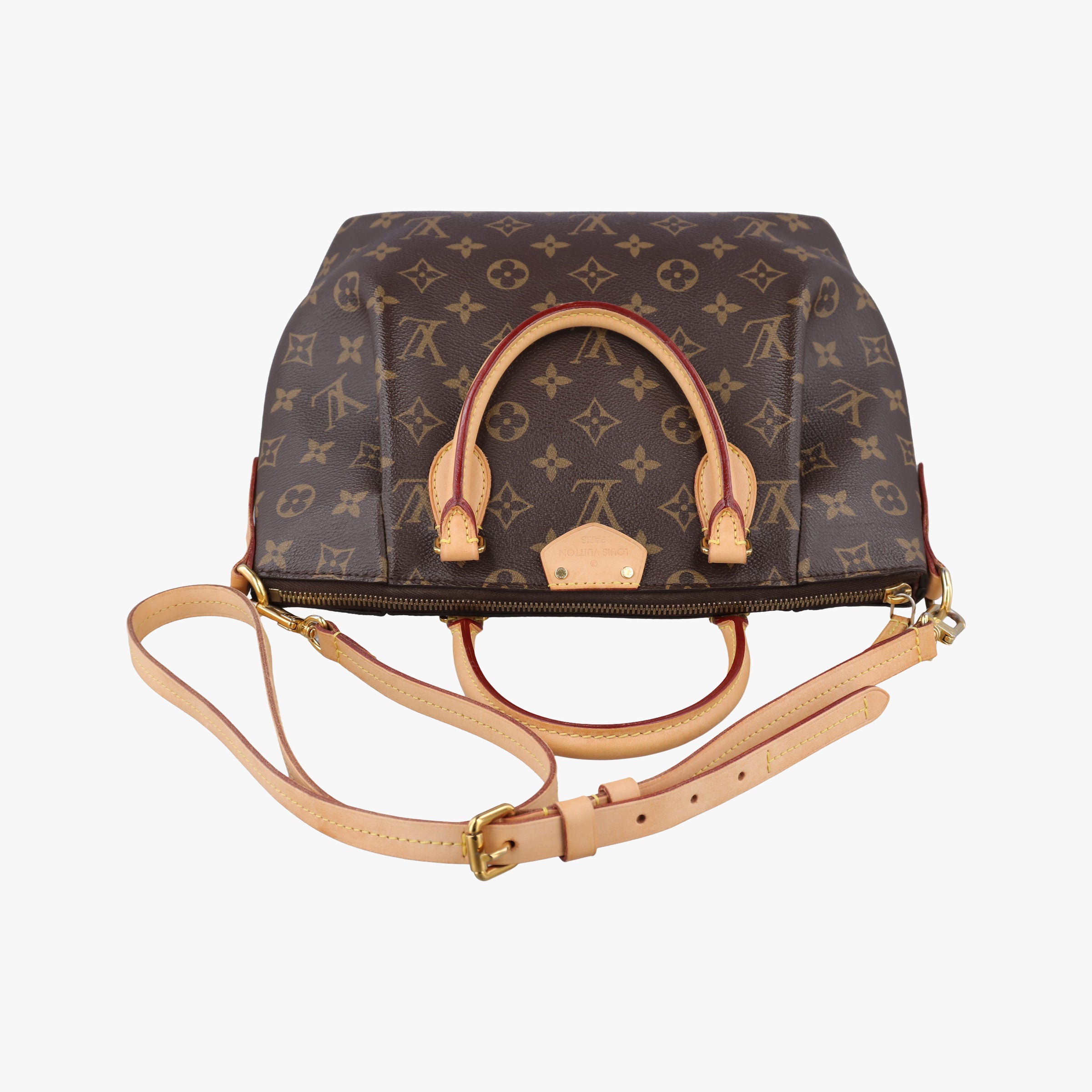 Pre-owned Louis Vuitton Turen PM brown Monogram Canvas M48813 shoulderbag | stylenewstar
