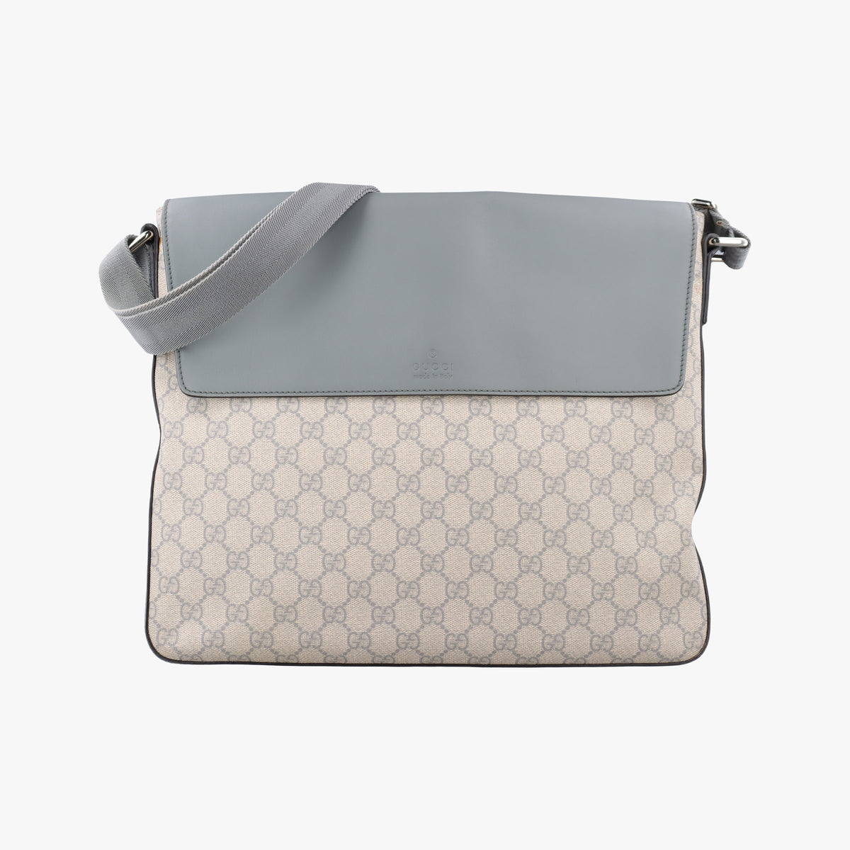 Secondhand Gucci GG Supreme Messenger Beige×gray PVC coated canvas×leather 353429 shoulderbag | stylenewstar