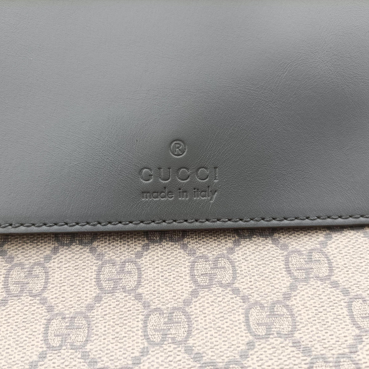 Secondhand Gucci GG Supreme Messenger Beige×gray PVC coated canvas×leather 353429 shoulderbag | stylenewstar