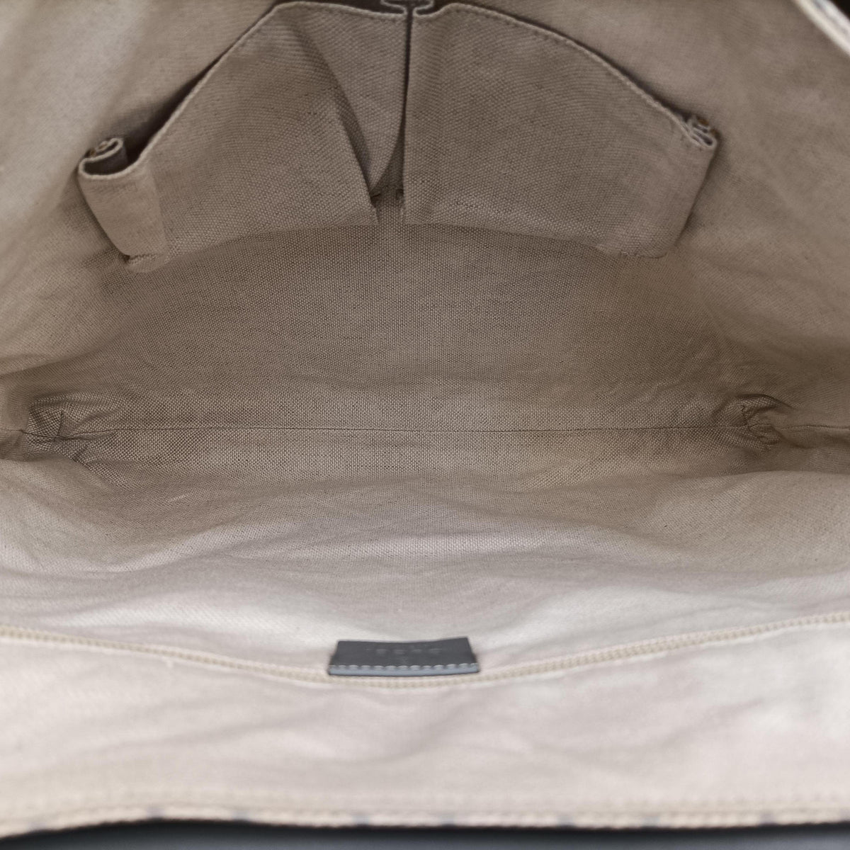 Secondhand Gucci GG Supreme Messenger Beige×gray PVC coated canvas×leather 353429 shoulderbag | stylenewstar
