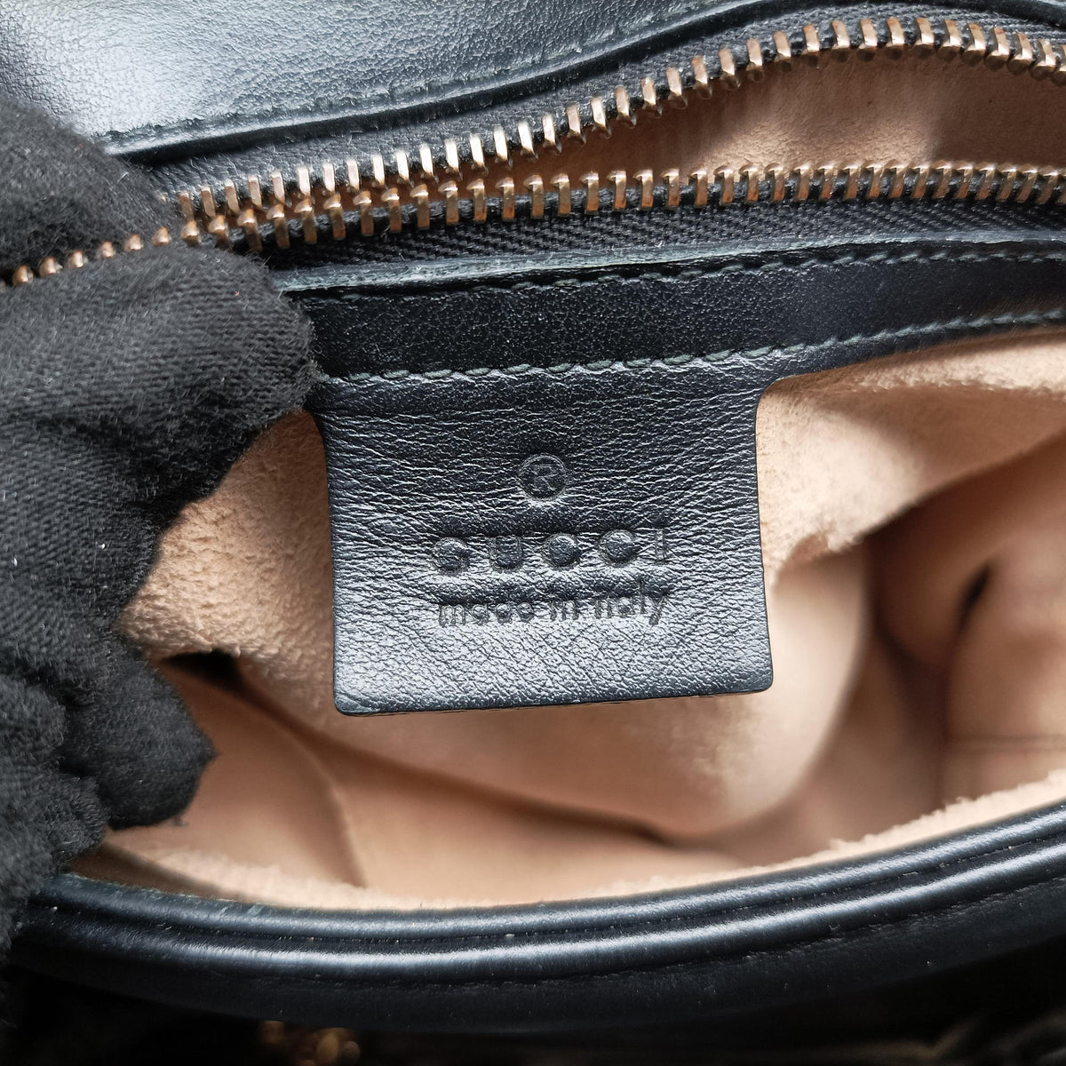 Pre-owned Gucci GG Marmont Black Leather 498110 shoulderbag | stylenewstar