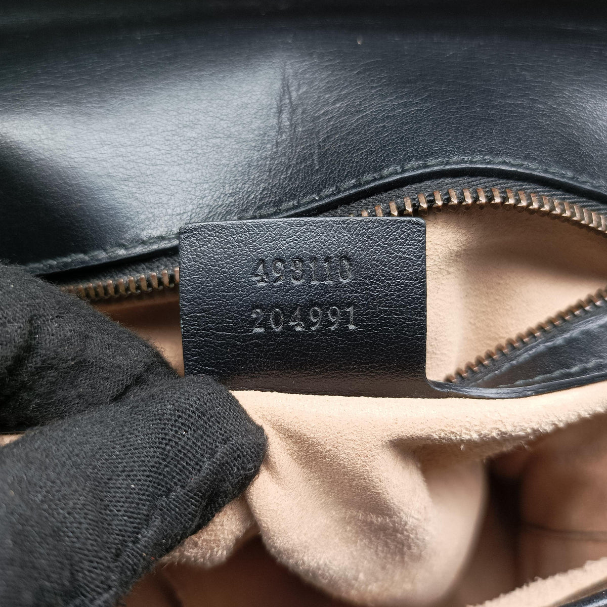 Pre-owned Gucci GG Marmont Black Leather 498110 shoulderbag | stylenewstar