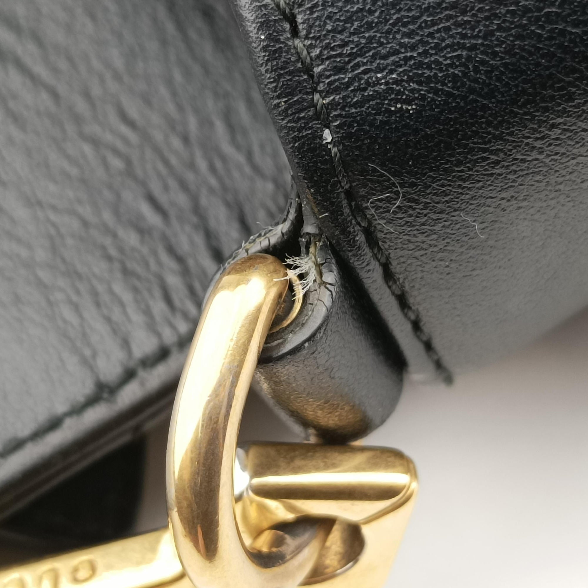 Pre-owned Gucci GG Marmont Black Leather 498110 shoulderbag | stylenewstar