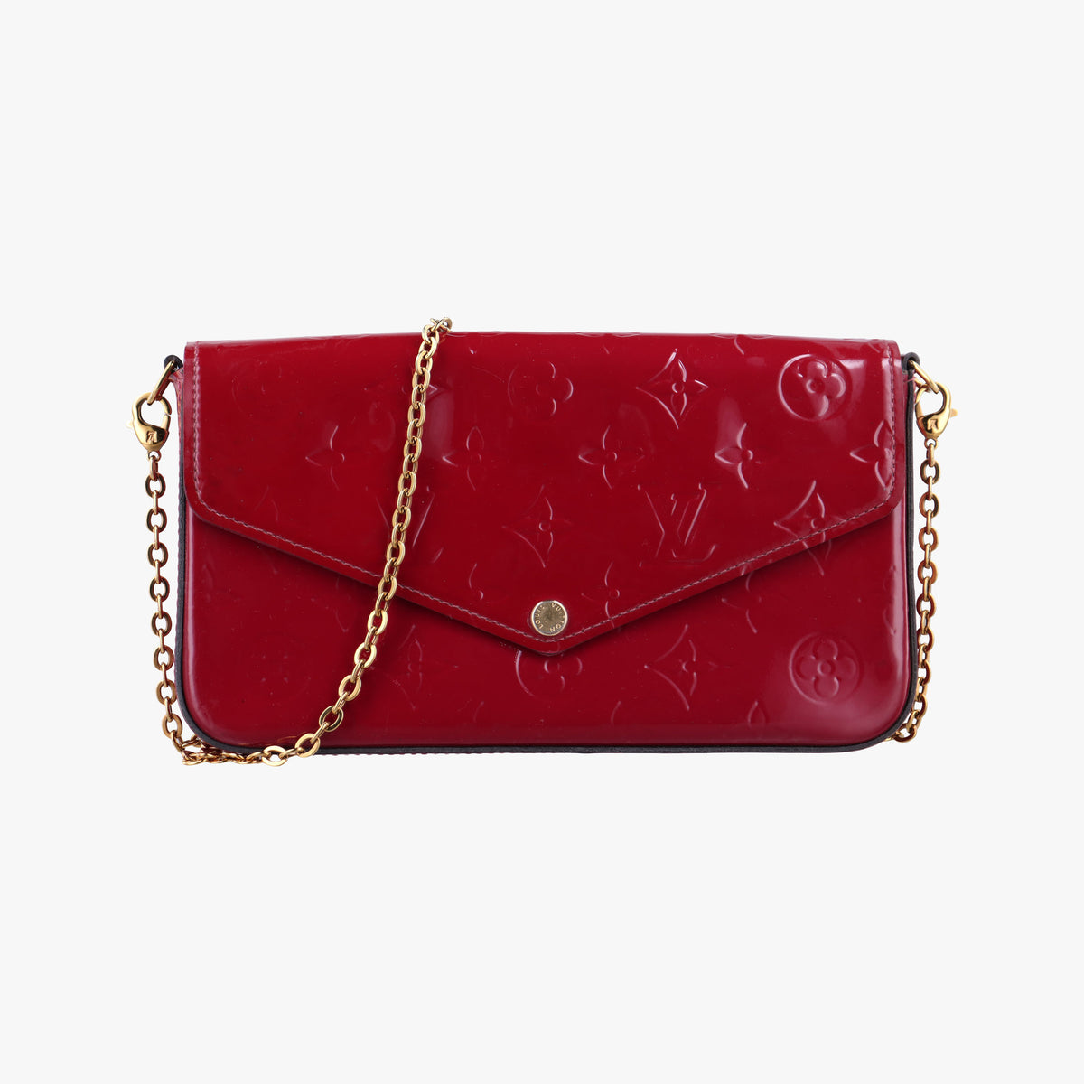 Vintage Louis Vuitton Pochette Felicie CERISE Vernis M61293 shoulderbag | stylenewstar