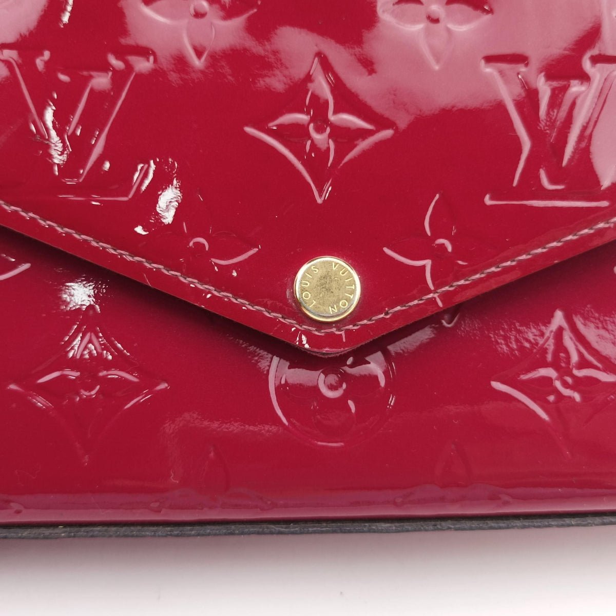 Vintage Louis Vuitton Pochette Felicie CERISE Vernis M61293 shoulderbag | stylenewstar