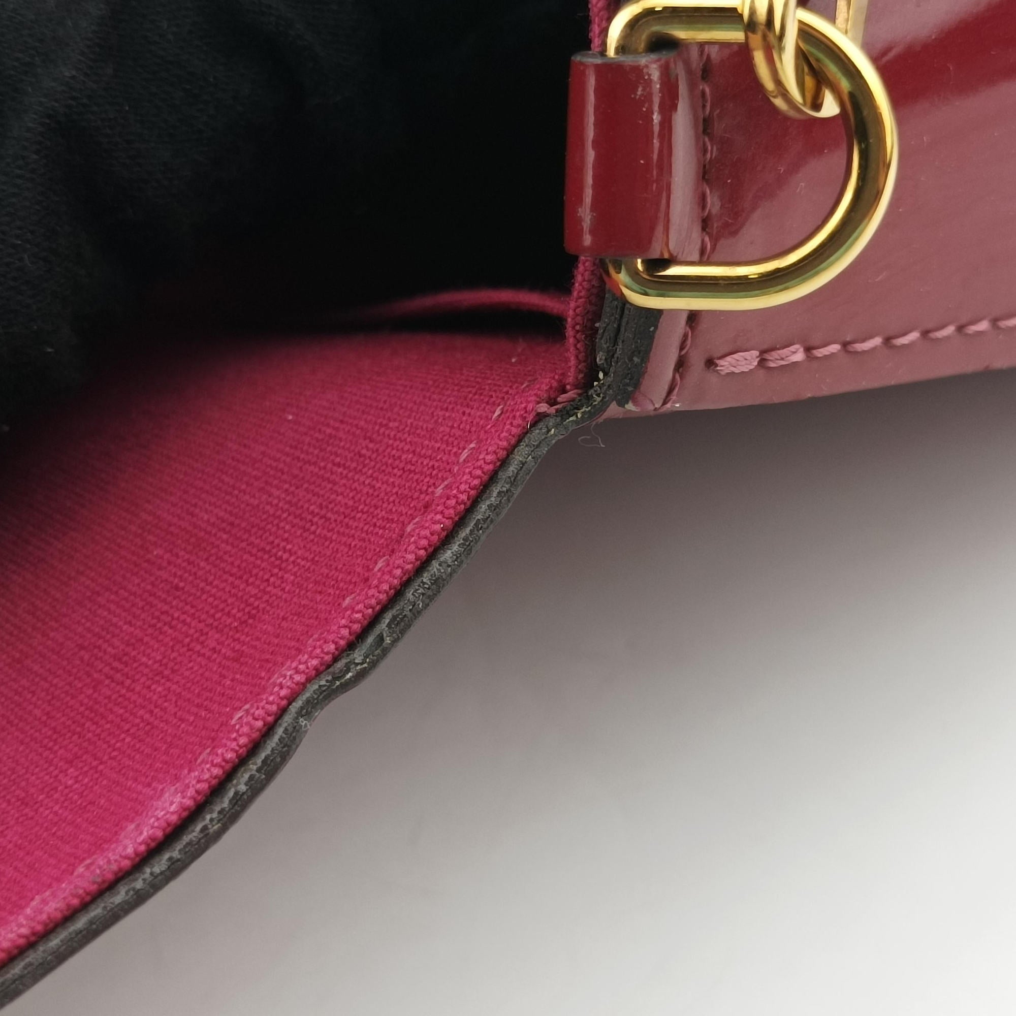 Vintage Louis Vuitton Pochette Felicie CERISE Vernis M61293 shoulderbag | stylenewstar
