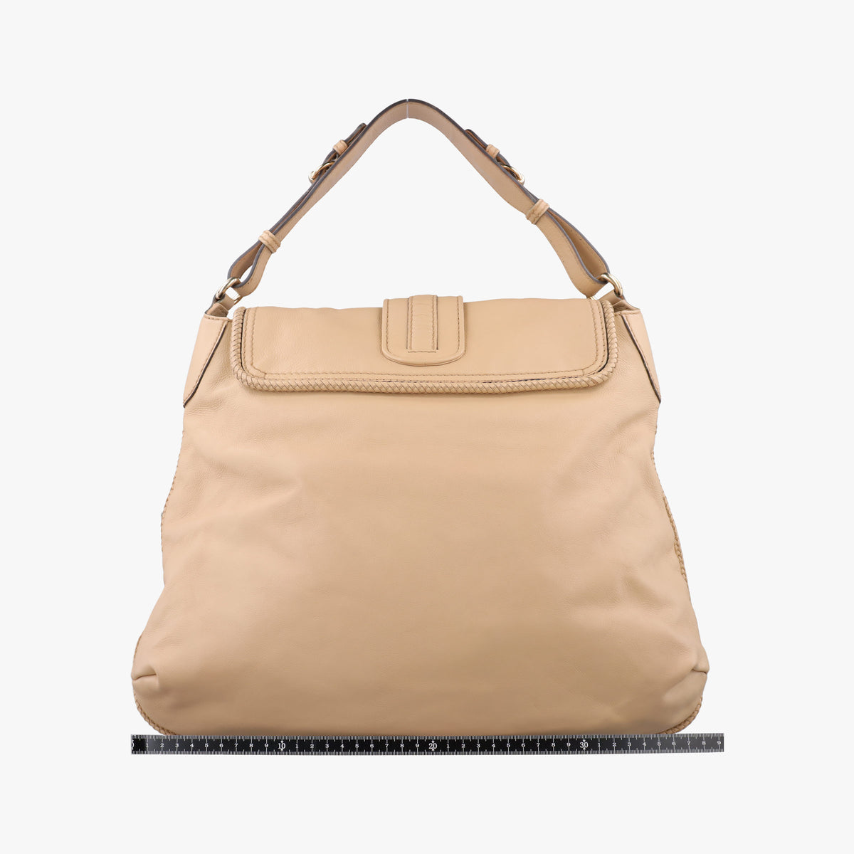 Pre-owned Gucci Marrakech Beige Leather 257021 shoulderbag | stylenewstar