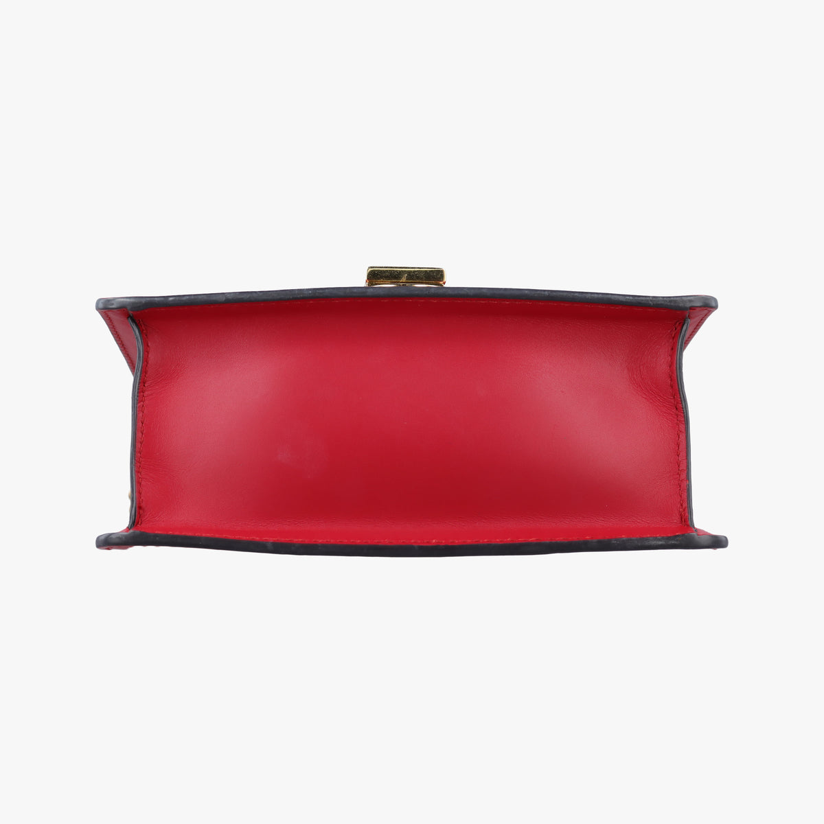 Pre-owned Gucci Sylvie Red×Navy Leather 431666 shoulderbag | stylenewstar