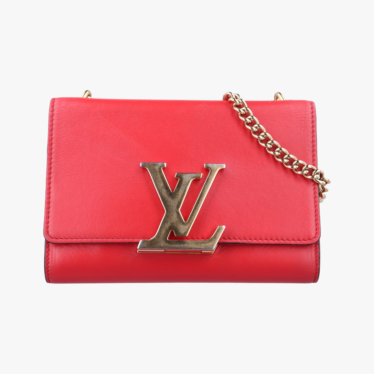 Secondhand Louis Vuitton LOUISE MM red Leather M41280 shoulderbag | stylenewstar