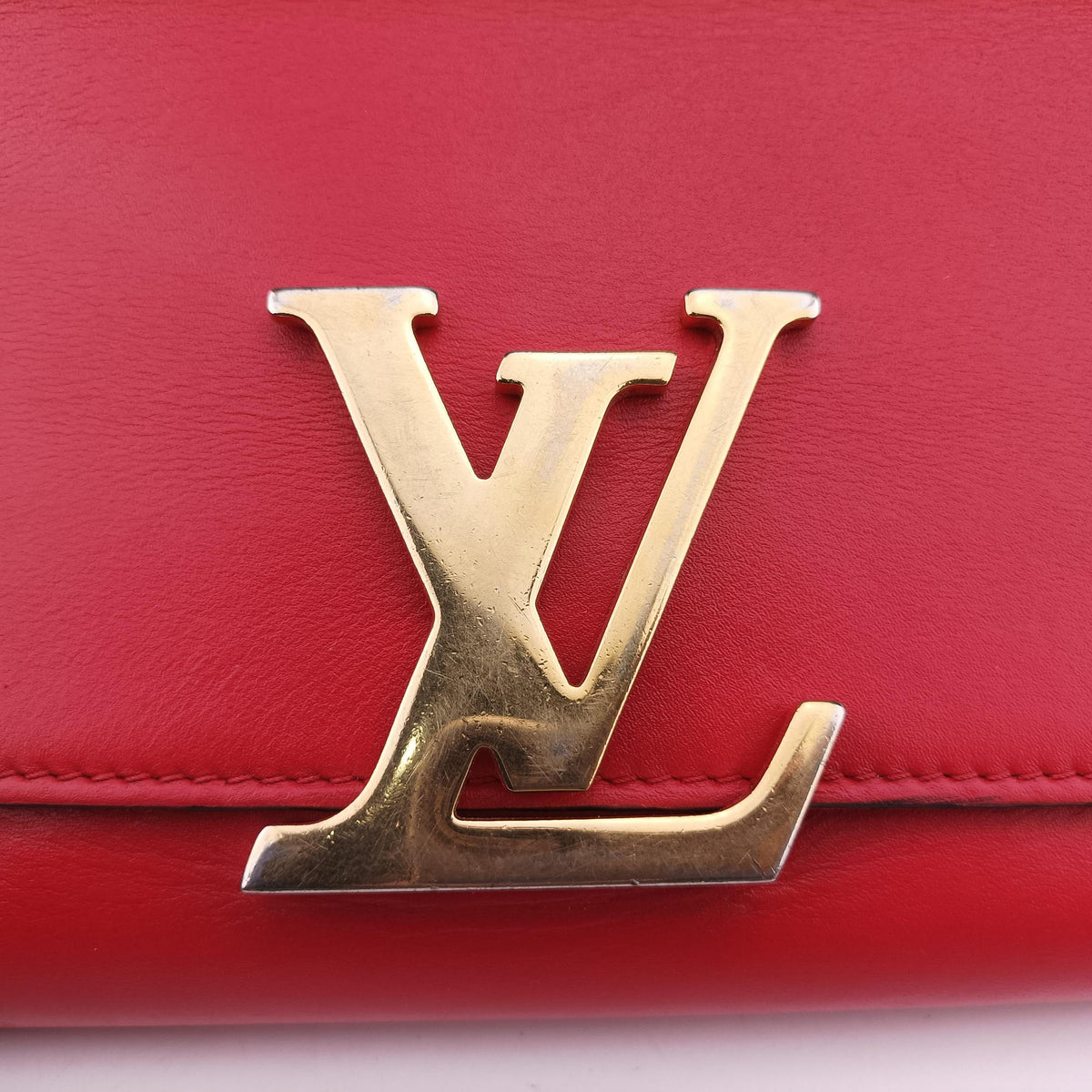 Secondhand Louis Vuitton LOUISE MM red Leather M41280 shoulderbag | stylenewstar
