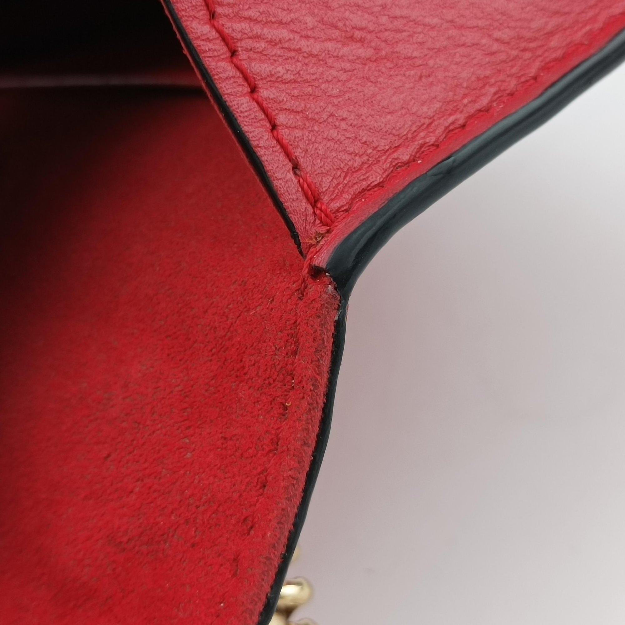 Secondhand Louis Vuitton LOUISE MM red Leather M41280 shoulderbag | stylenewstar