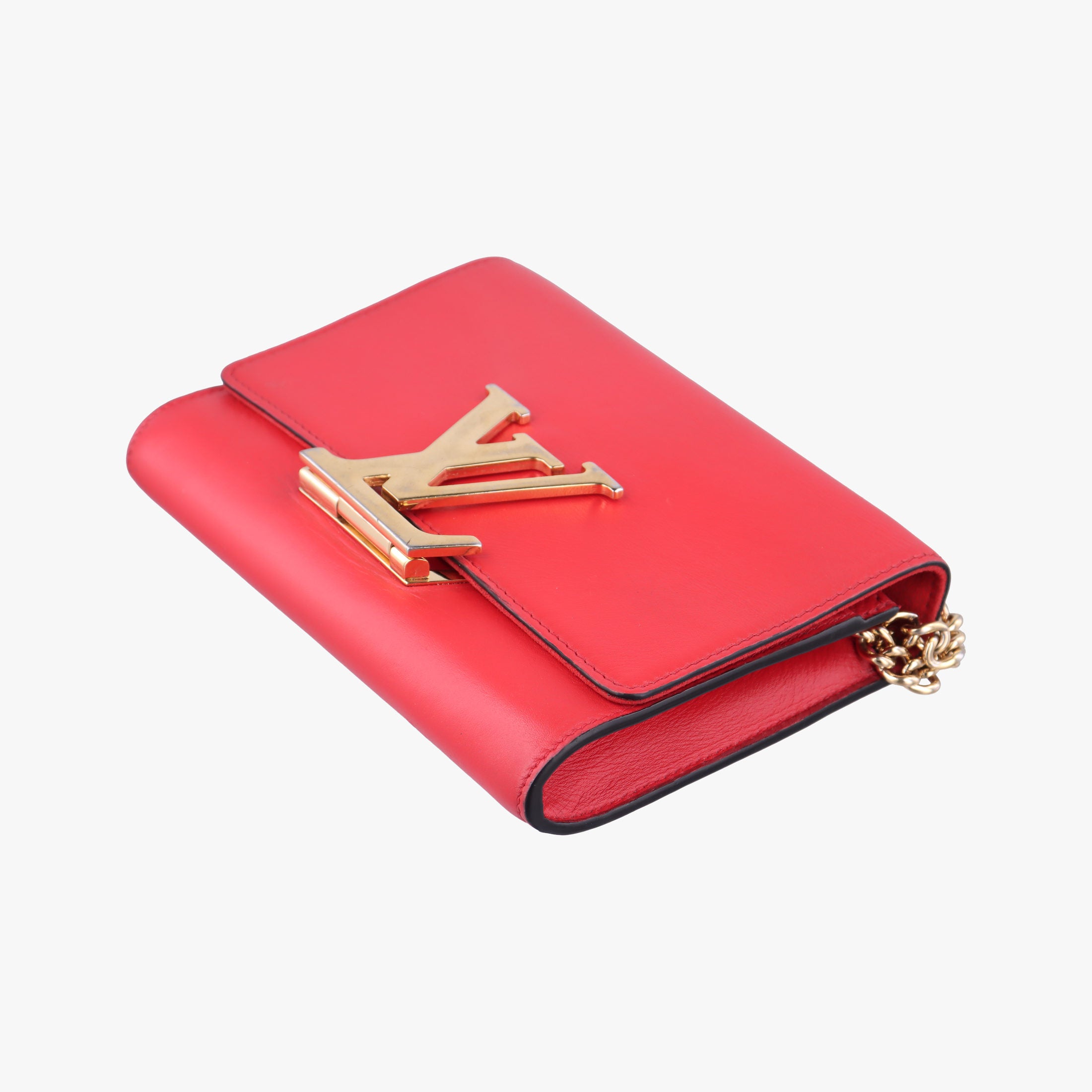 Secondhand Louis Vuitton LOUISE MM red Leather M41280 shoulderbag | stylenewstar