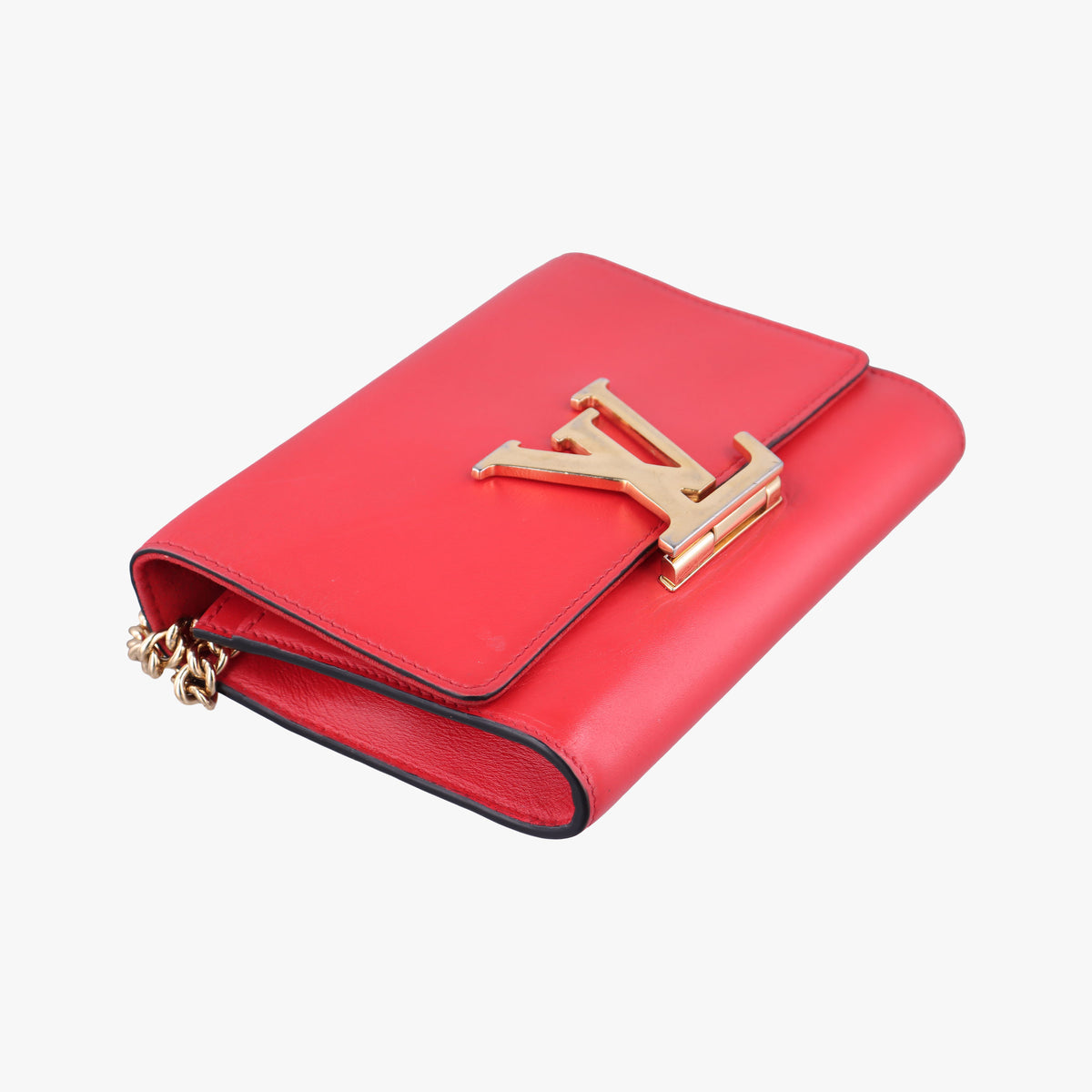 Secondhand Louis Vuitton LOUISE MM red Leather M41280 shoulderbag | stylenewstar