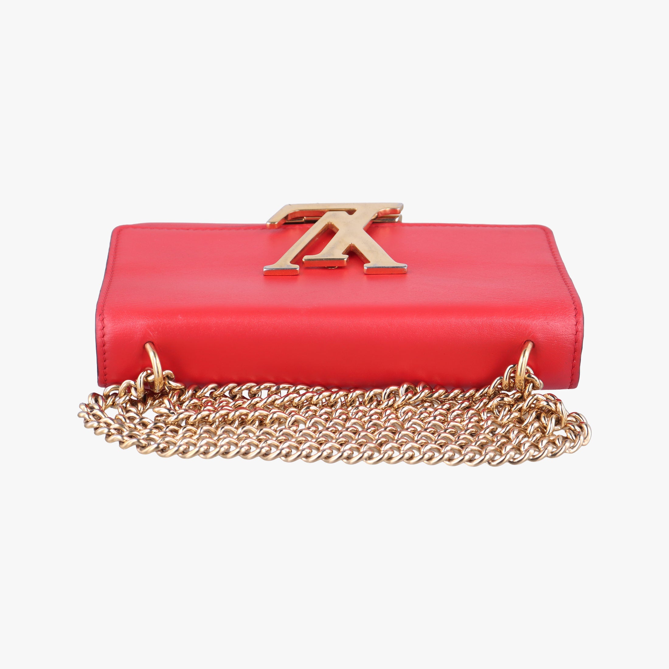 Secondhand Louis Vuitton LOUISE MM red Leather M41280 shoulderbag | stylenewstar