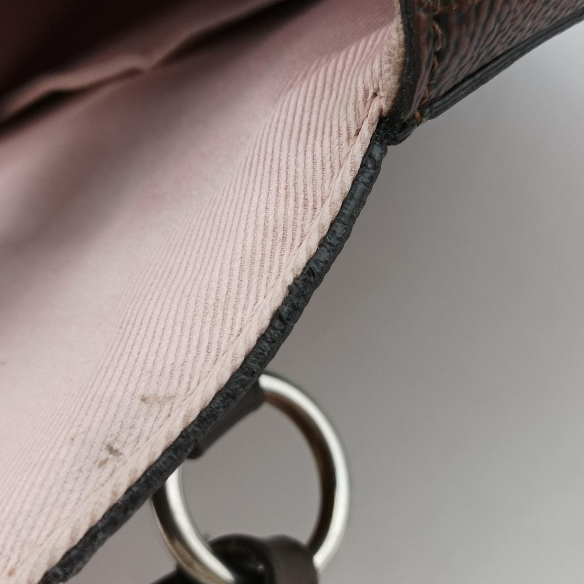 Pre-owned Louis Vuitton Bond Street EBENE×Magnolia Damier Canvas×Taurillon leather N64417 shoulderbag | stylenewstar