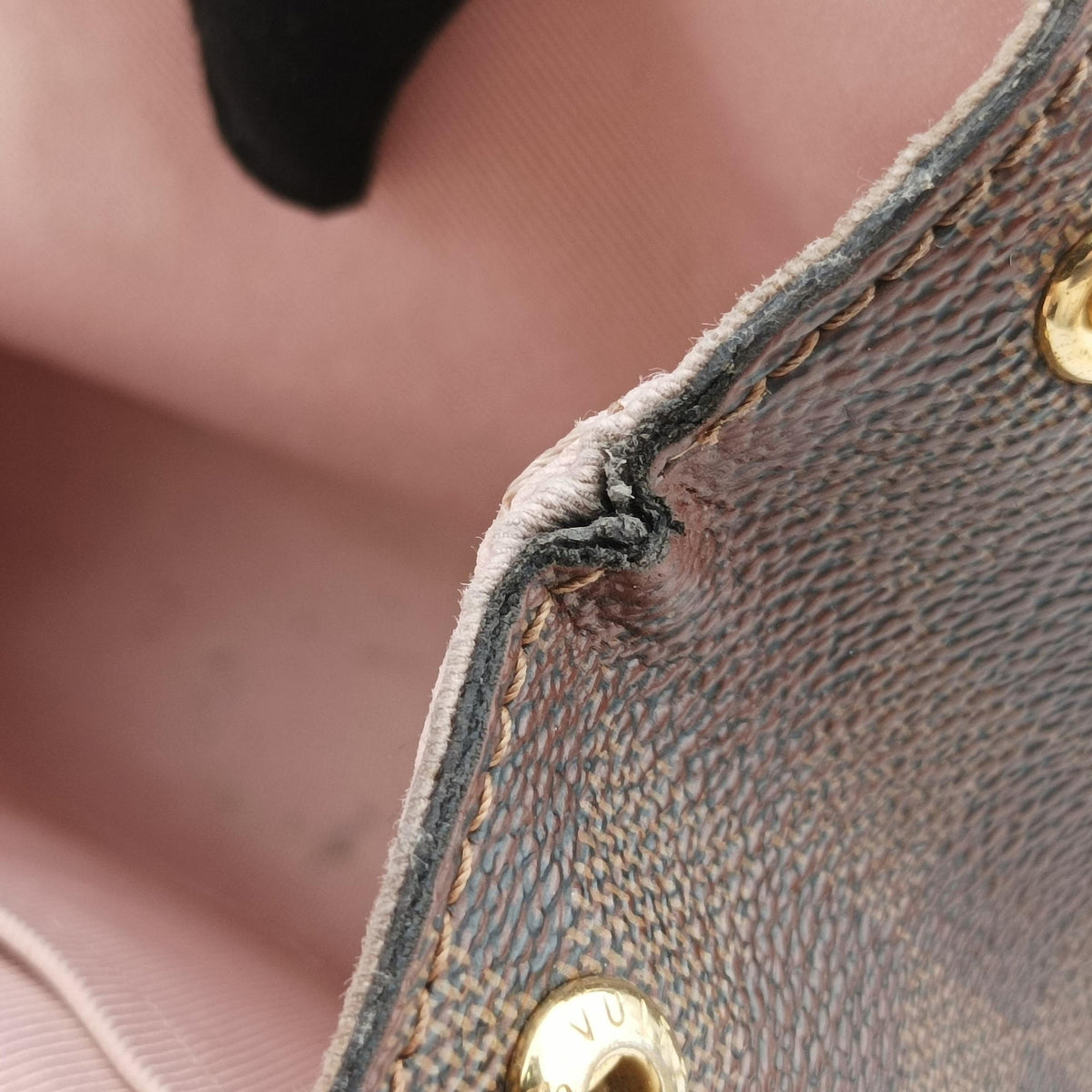 Pre-owned Louis Vuitton Bond Street EBENE×Magnolia Damier Canvas×Taurillon leather N64417 shoulderbag | stylenewstar