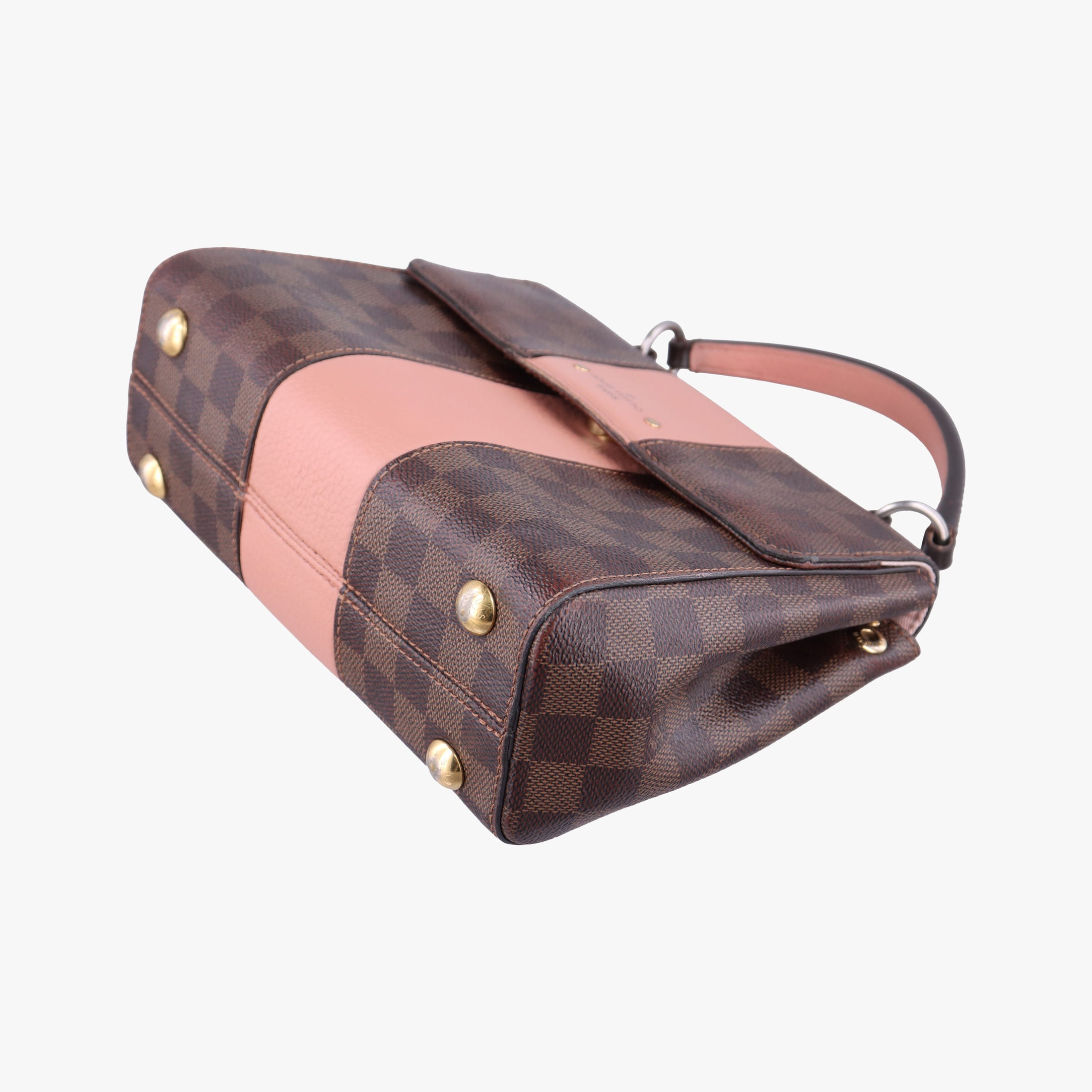 Pre-owned Louis Vuitton Bond Street EBENE×Magnolia Damier Canvas×Taurillon leather N64417 shoulderbag | stylenewstar