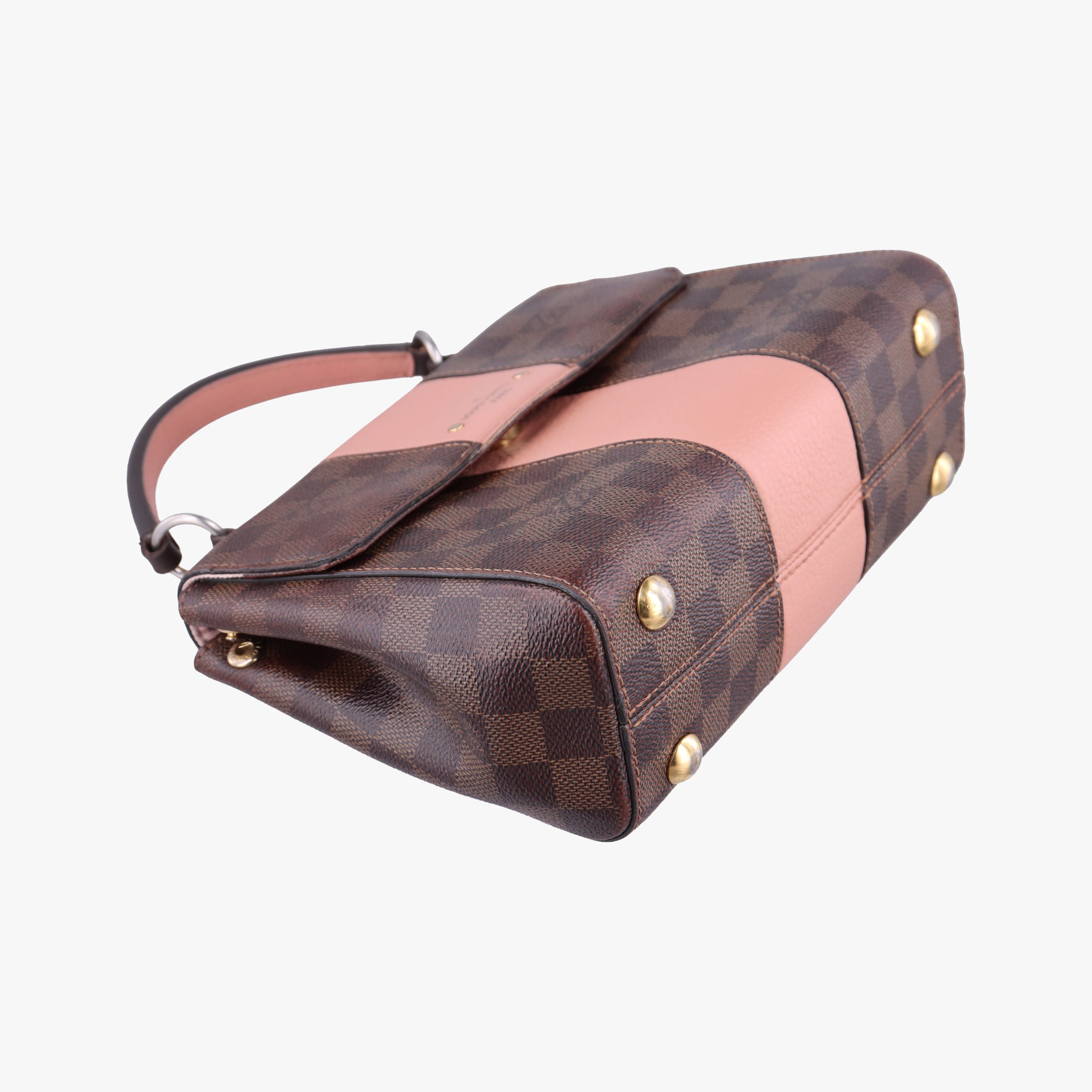 Pre-owned Louis Vuitton Bond Street EBENE×Magnolia Damier Canvas×Taurillon leather N64417 shoulderbag | stylenewstar