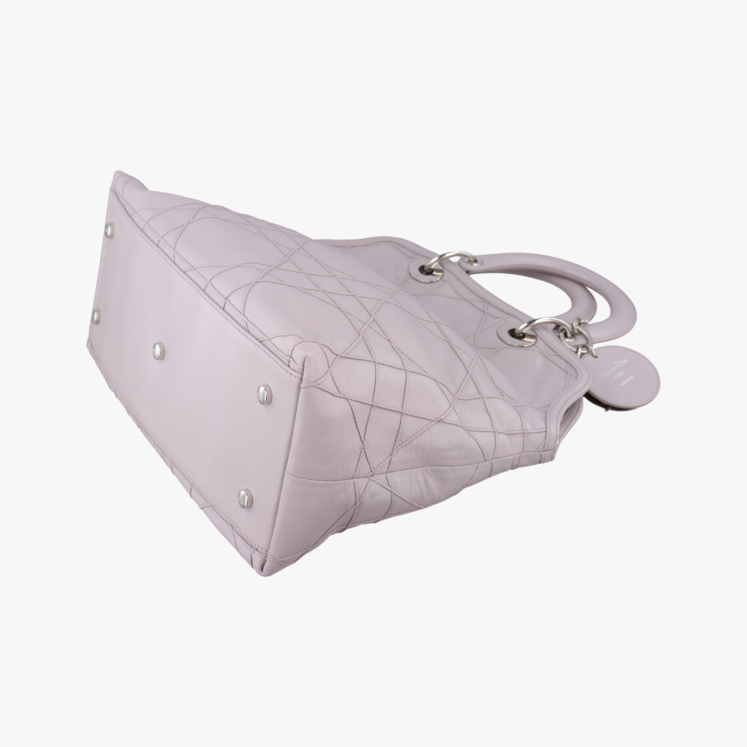 Pre-owned Christian Dior Granville Purple lambskin  handbag | stylenewstar