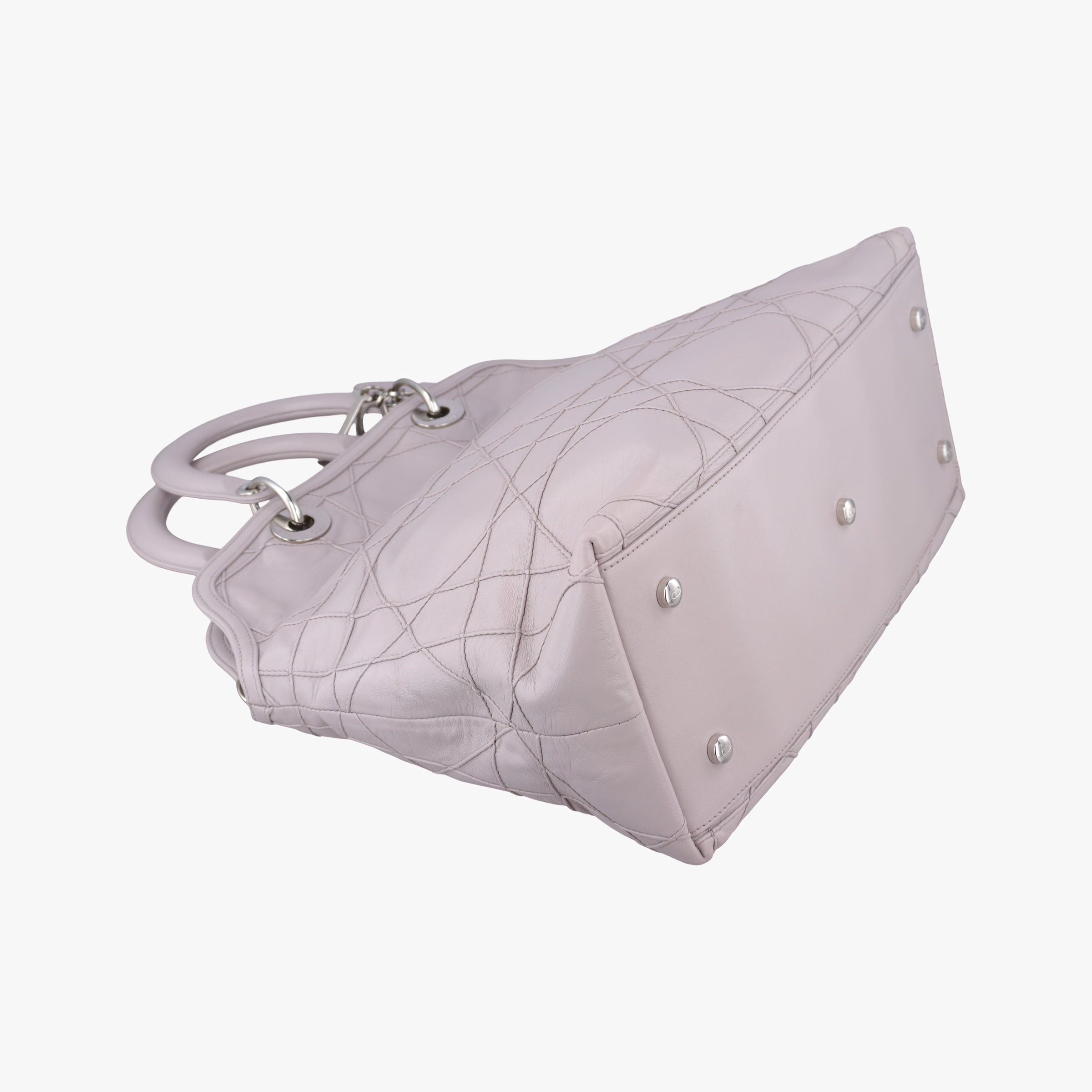 Pre-owned Christian Dior Granville Purple lambskin  handbag | stylenewstar