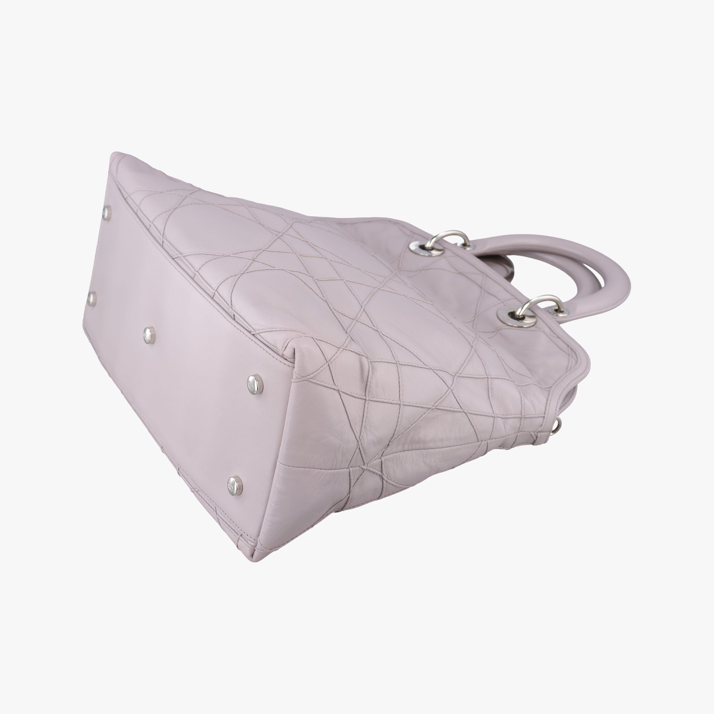 Pre-owned Christian Dior Granville Purple lambskin  handbag | stylenewstar