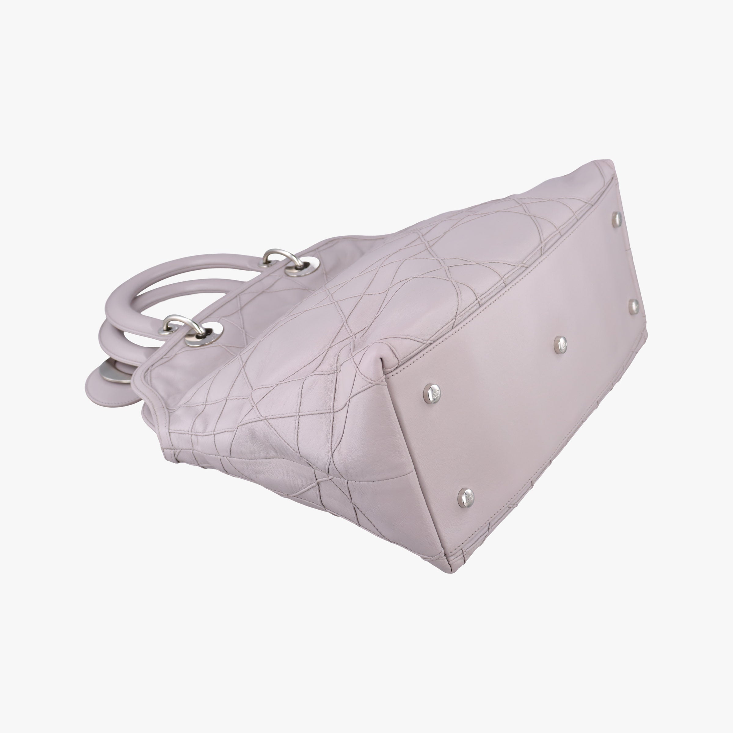 Pre-owned Christian Dior Granville Purple lambskin  handbag | stylenewstar