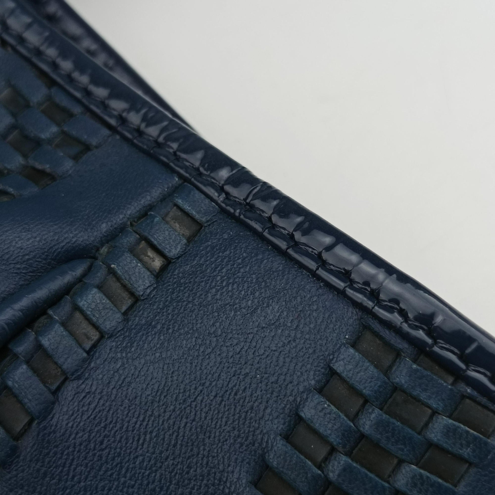 Pre-owned Christian Dior Soft Lady Dior Navy Leather  handbag | stylenewstar
