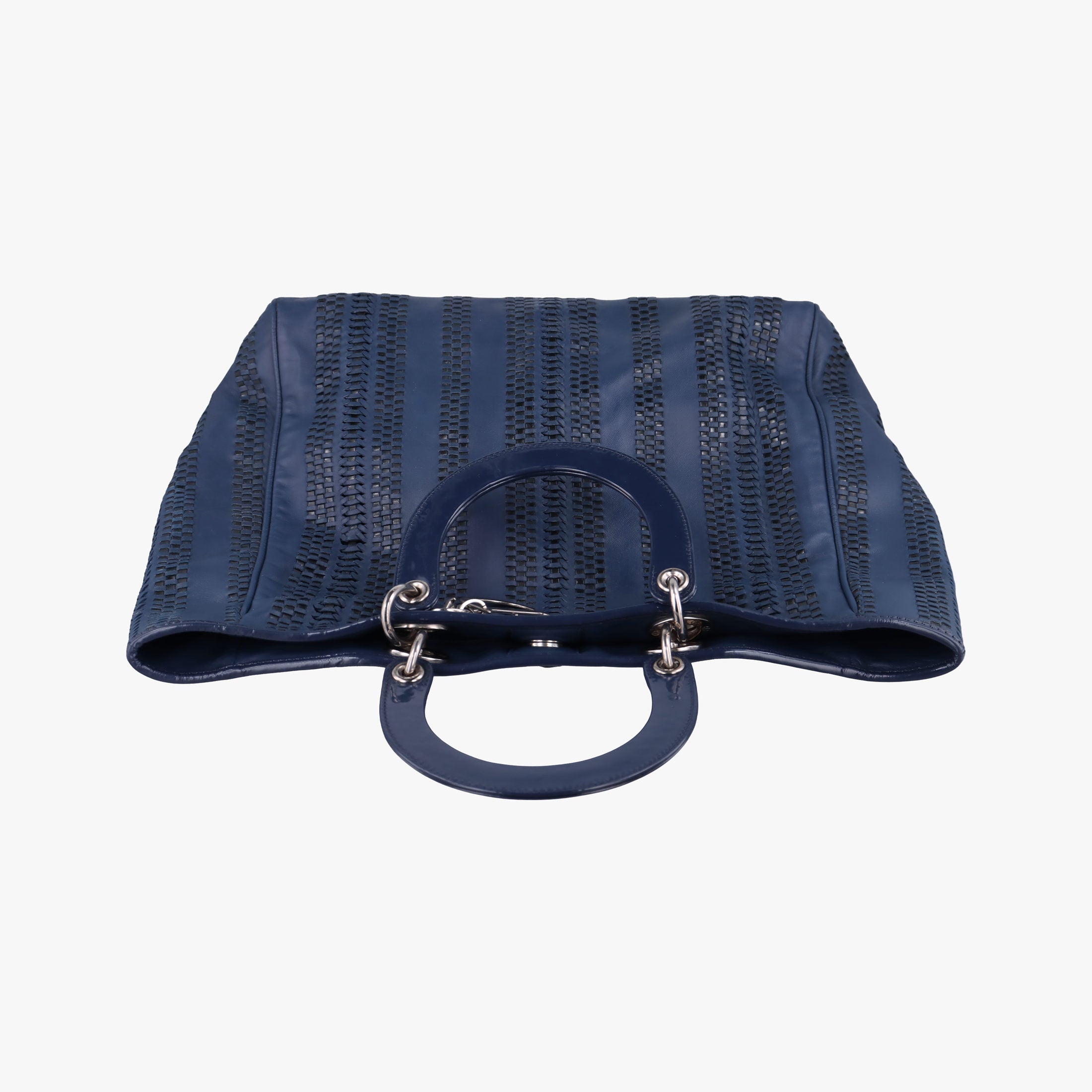 Pre-owned Christian Dior Soft Lady Dior Navy Leather  handbag | stylenewstar