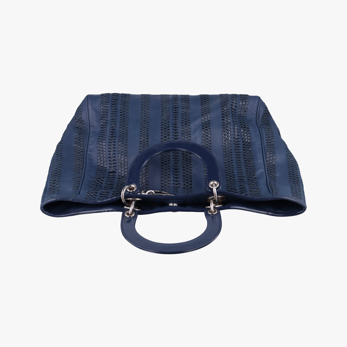 Secondhand Christian Dior Soft Lady Dior Navy Leather  handbag | stylenewstar