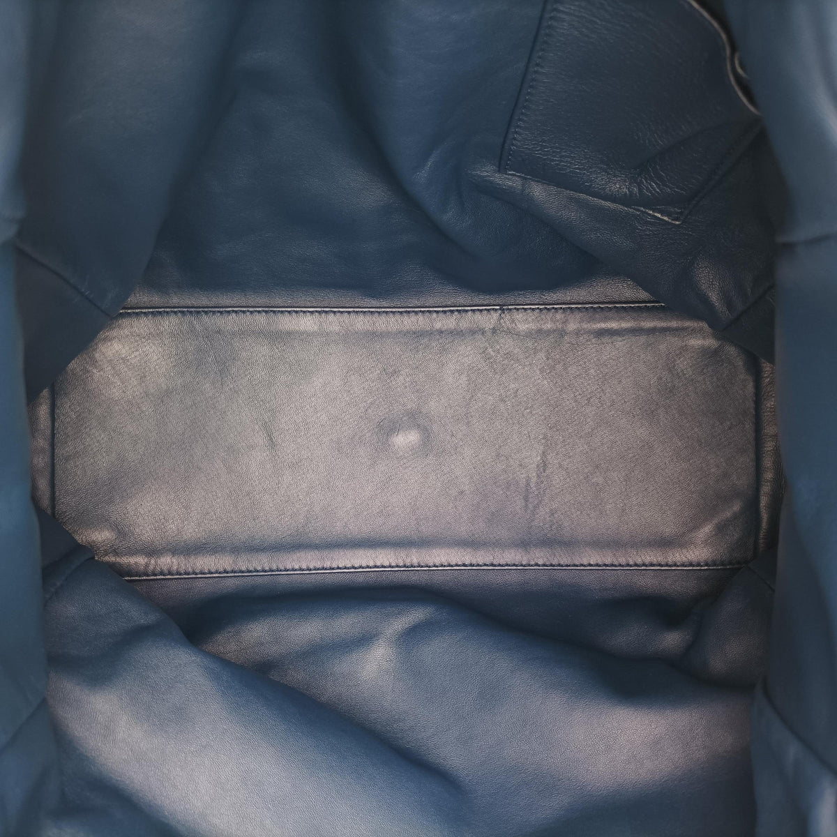 Secondhand Christian Dior Soft Lady Dior Navy Leather  handbag | stylenewstar
