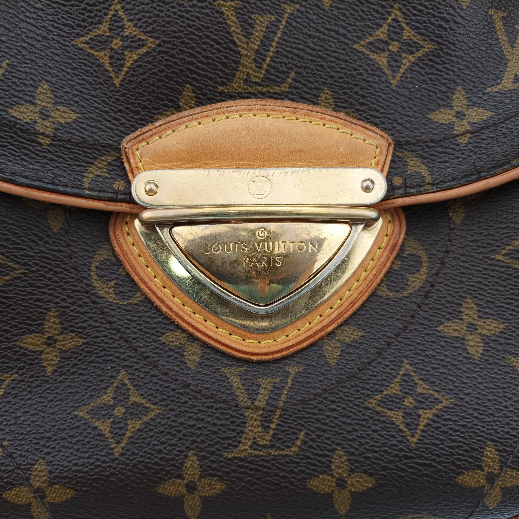 Pre-owned Louis Vuitton Beverly MM brown Monogram Canvas M40121 shoulderbag | stylenewstar