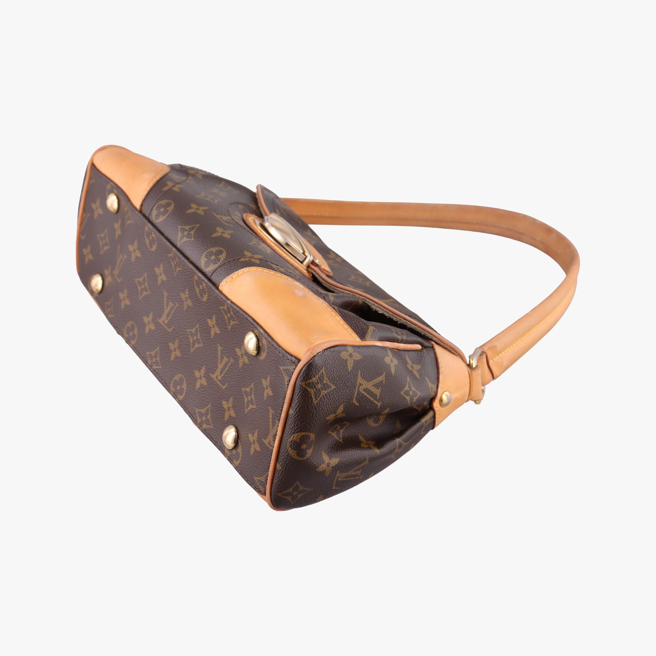 Pre-owned Louis Vuitton Beverly MM brown Monogram Canvas M40121 shoulderbag | stylenewstar
