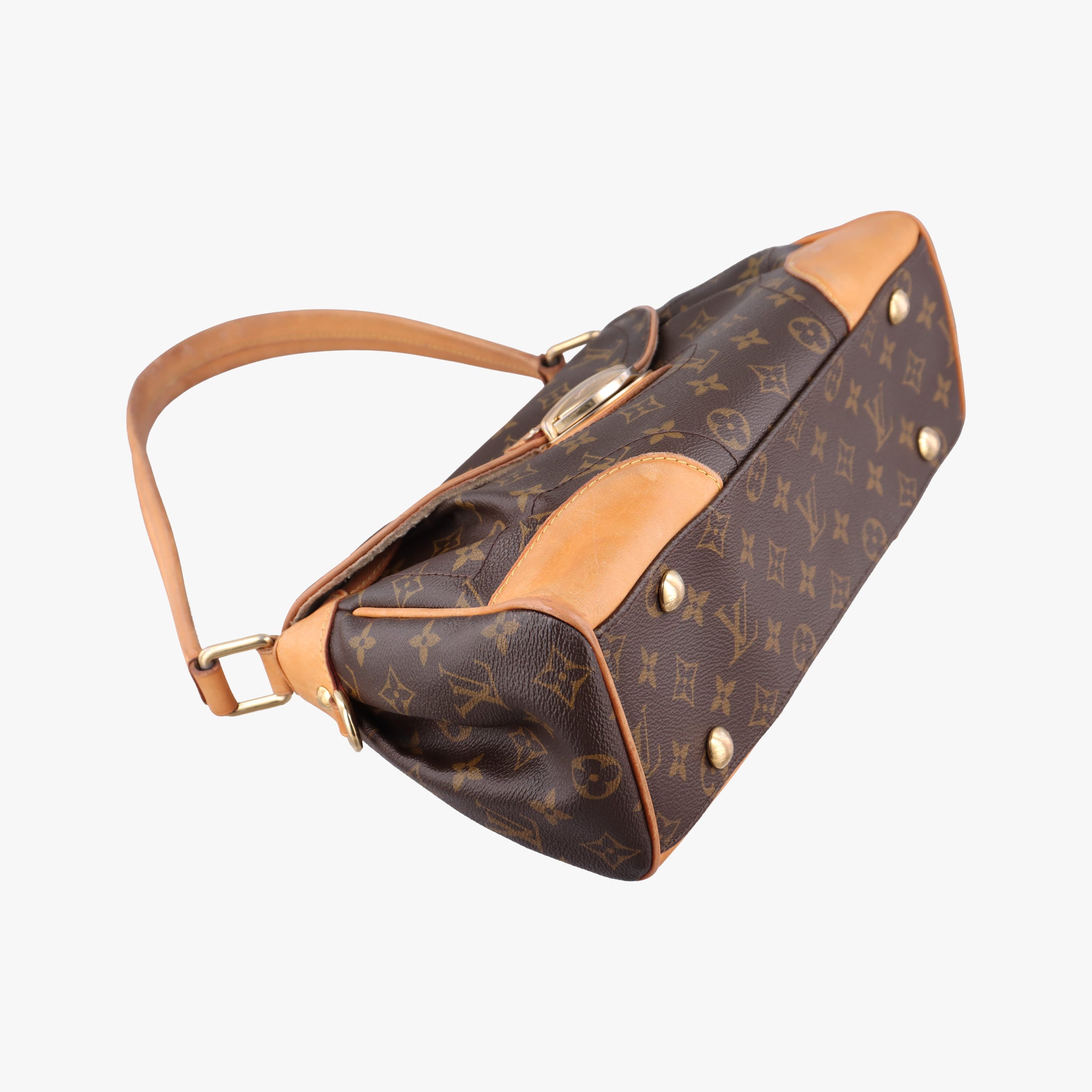 Pre-owned Louis Vuitton Beverly MM brown Monogram Canvas M40121 shoulderbag | stylenewstar