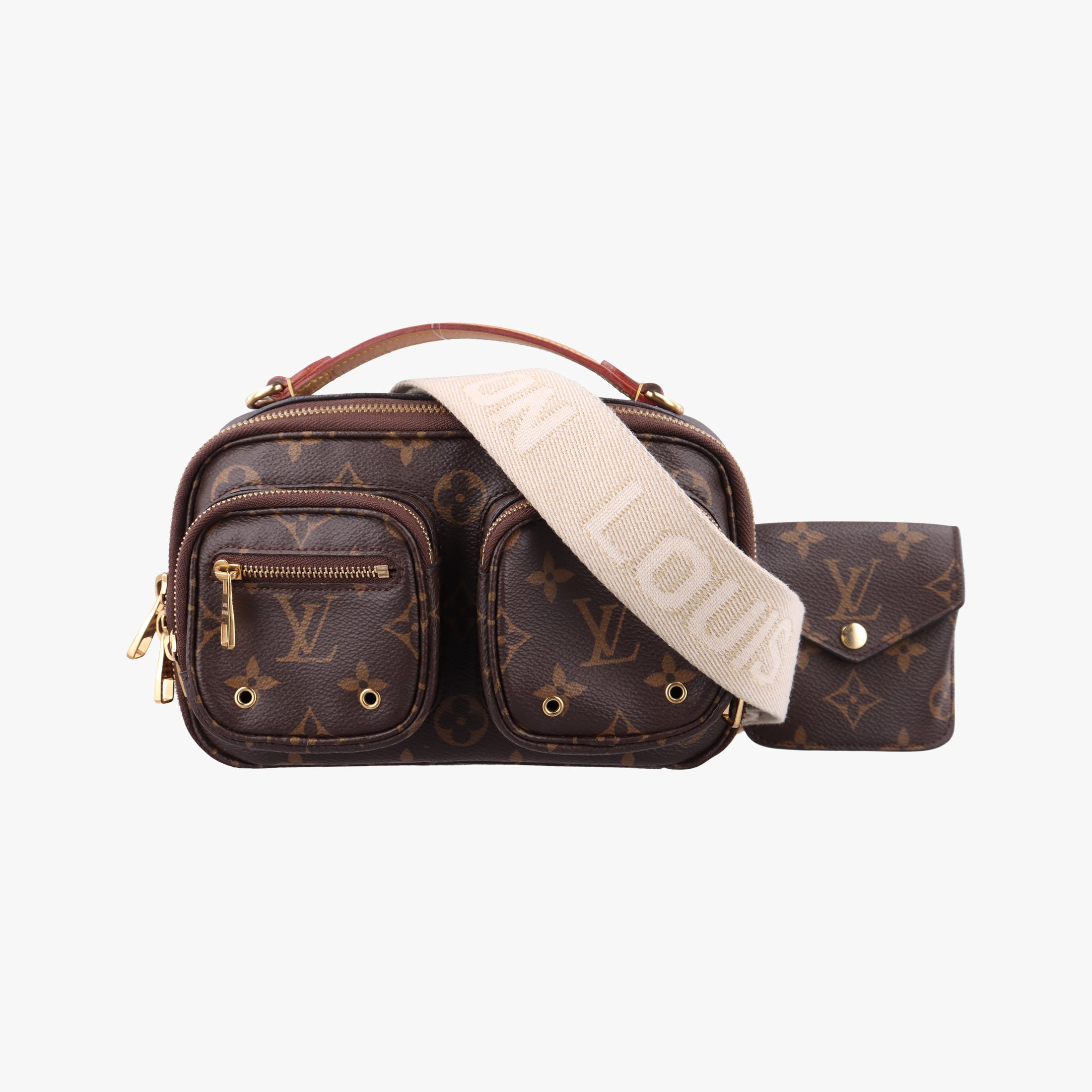 Pre-owned Louis Vuitton Utility Crossbody brown Monogram Canvas M80446 shoulderbag | stylenewstar