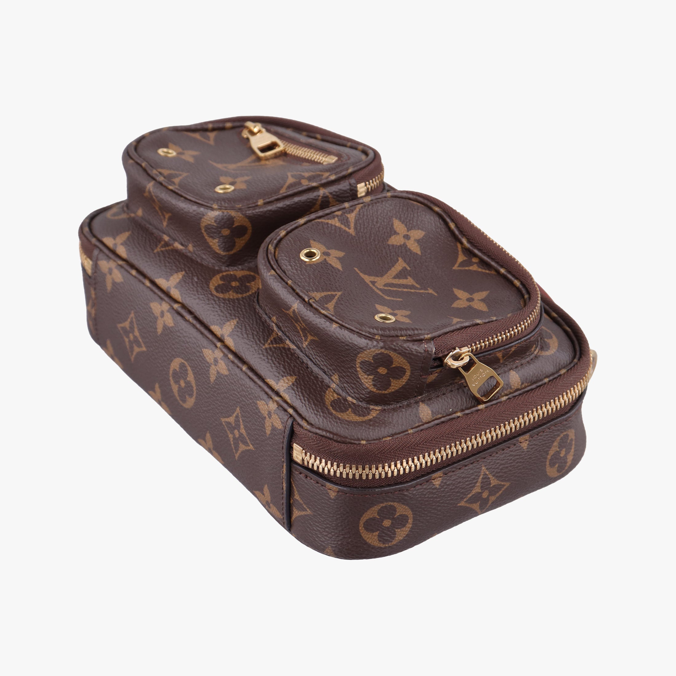 Pre-owned Louis Vuitton Utility Crossbody brown Monogram Canvas M80446 shoulderbag | stylenewstar