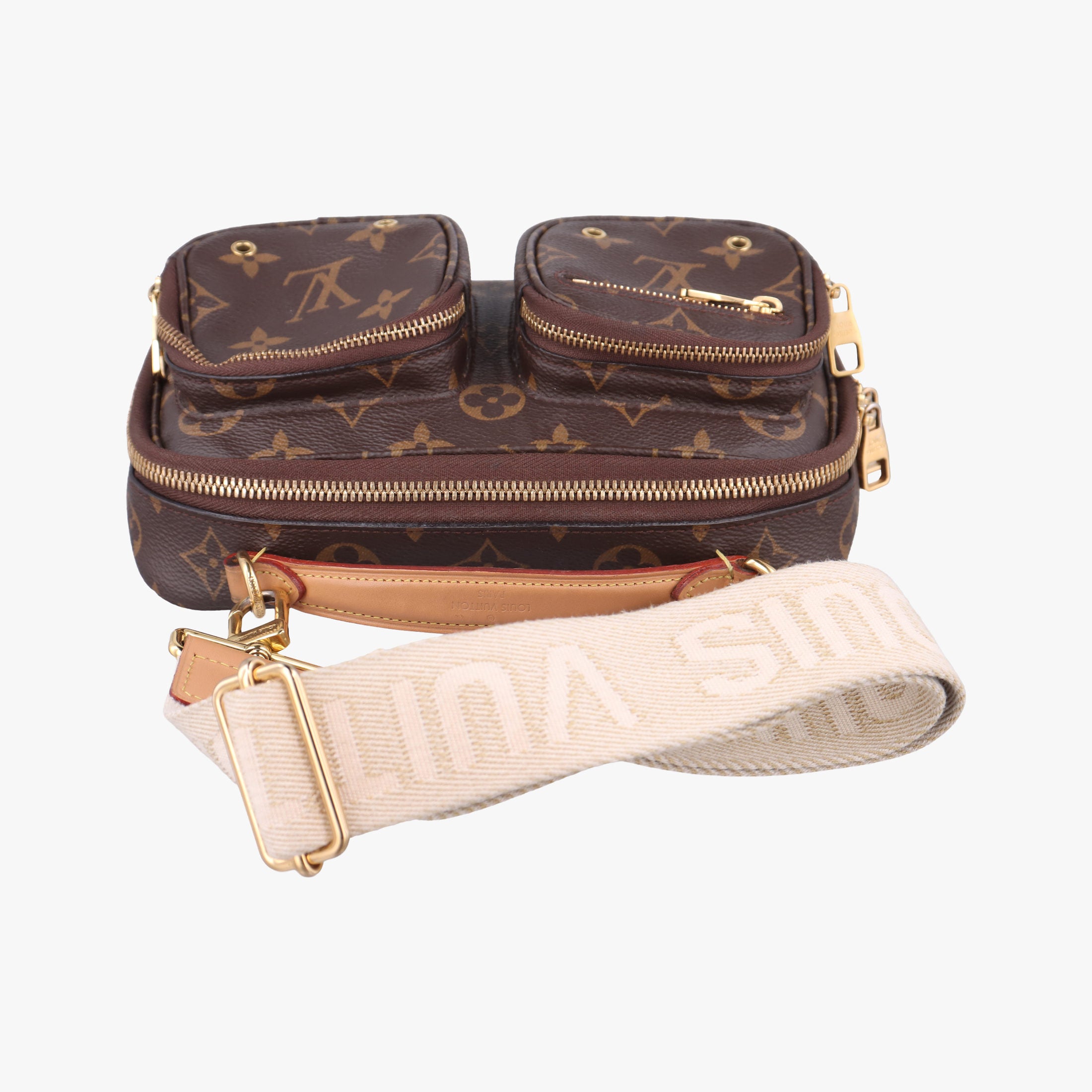 Pre-owned Louis Vuitton Utility Crossbody brown Monogram Canvas M80446 shoulderbag | stylenewstar