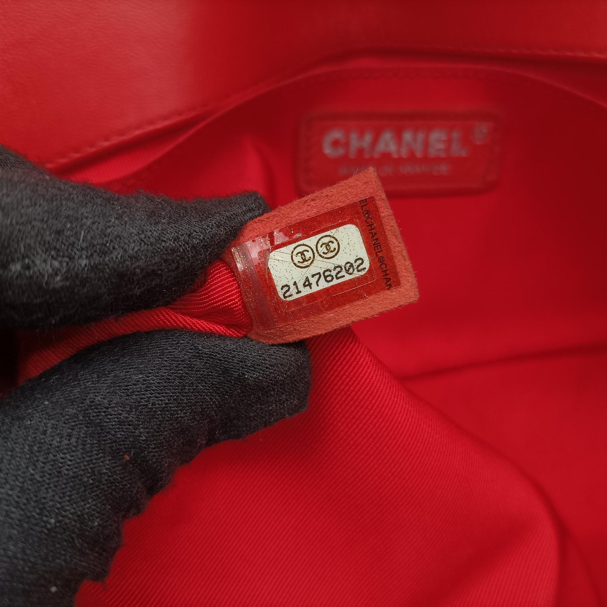 Pre-owned Chanel BOY CHANEL Red Leather A67086 shoulderbag | stylenewstar