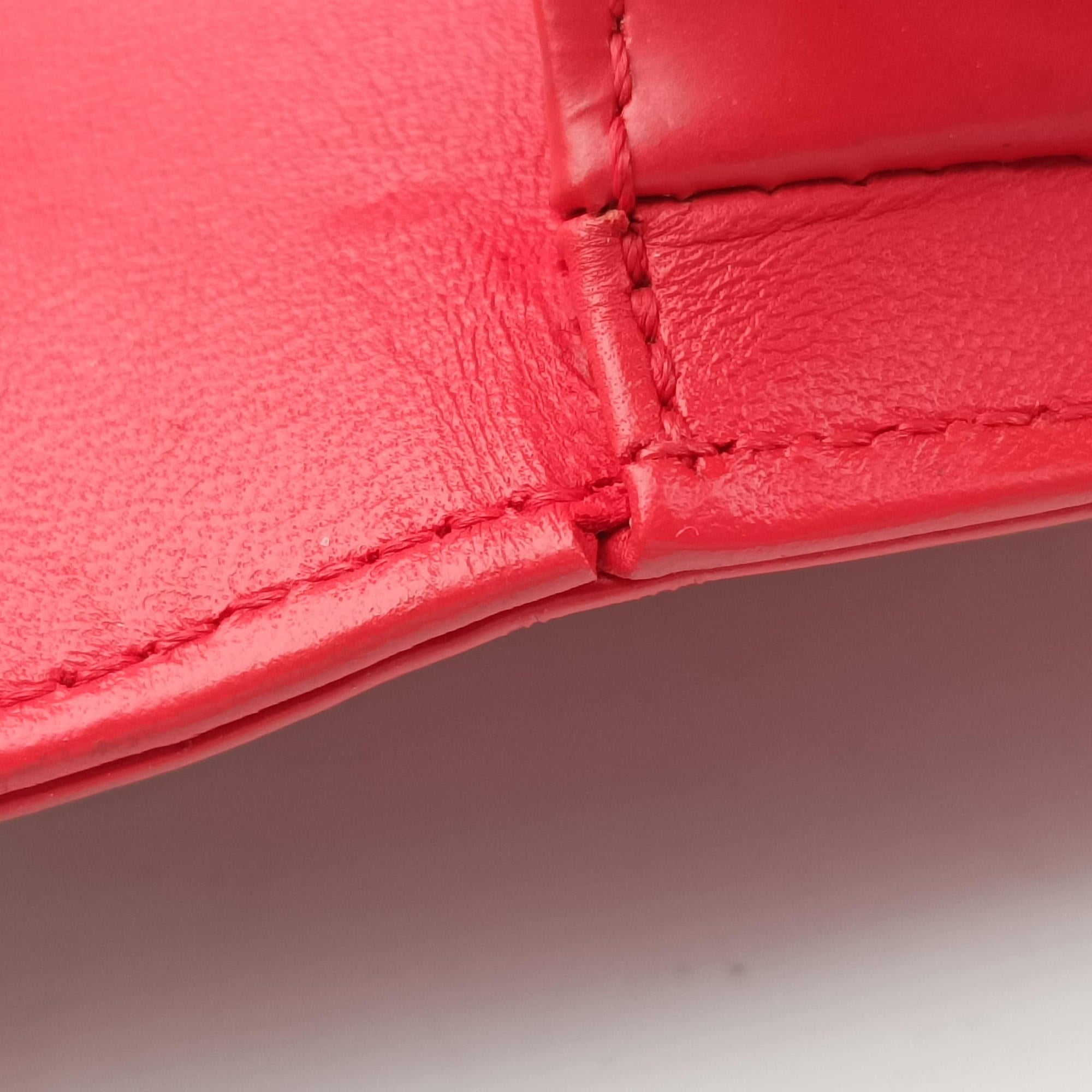 Pre-owned Chanel BOY CHANEL Red Leather A67086 shoulderbag | stylenewstar