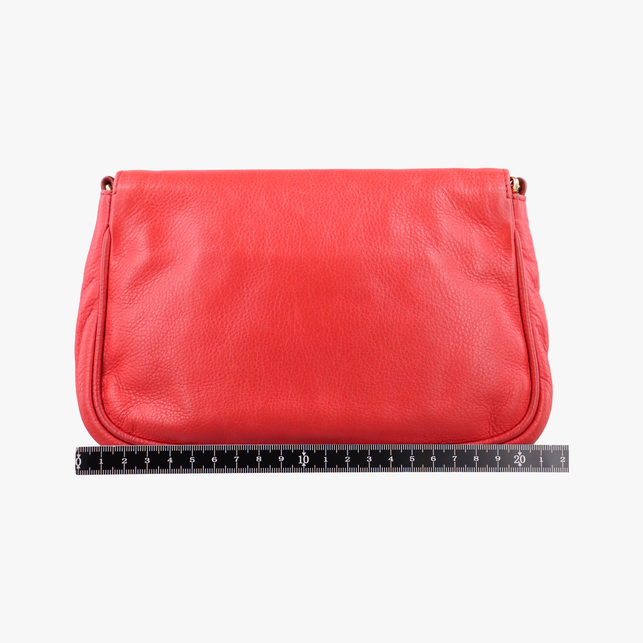 Pre-owned Fendi Fendista Pochette Red Leather 8M0276 shoulderbag | stylenewstar
