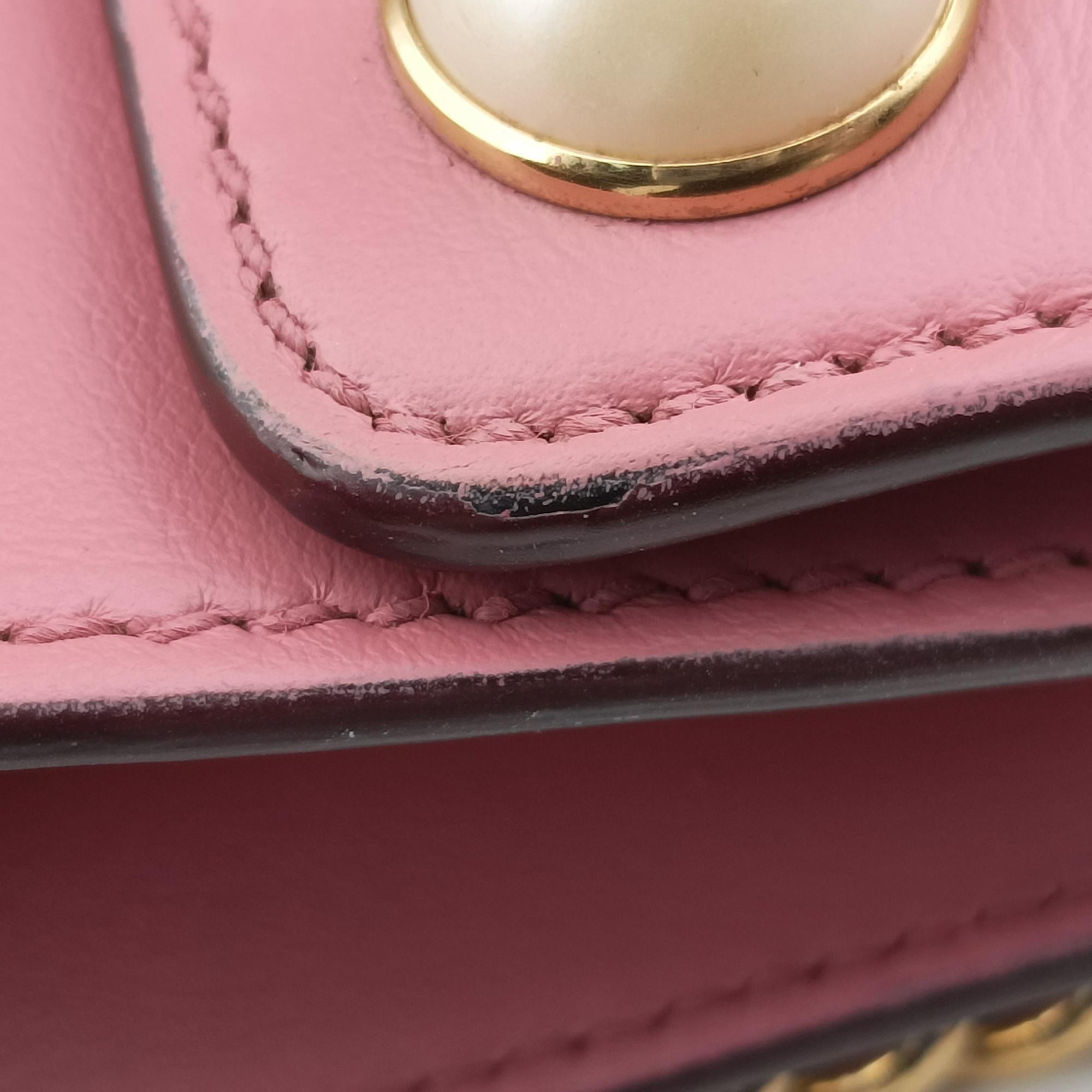 Pre-owned Gucci Padlock Pink Leather 432182 shoulderbag | stylenewstar