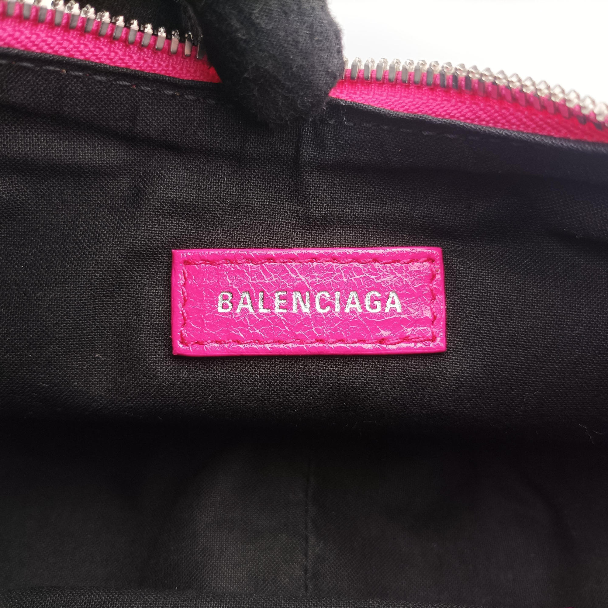Pre-owned Balenciaga Le Cagole Pink lambskin  shoulderbag | stylenewstar